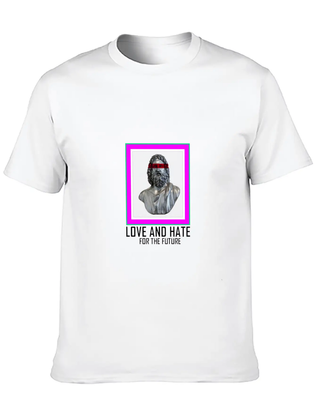 PICTURE LOVE AND HATE Breathable Graphic T-Shirt – Perfect For Casual Days