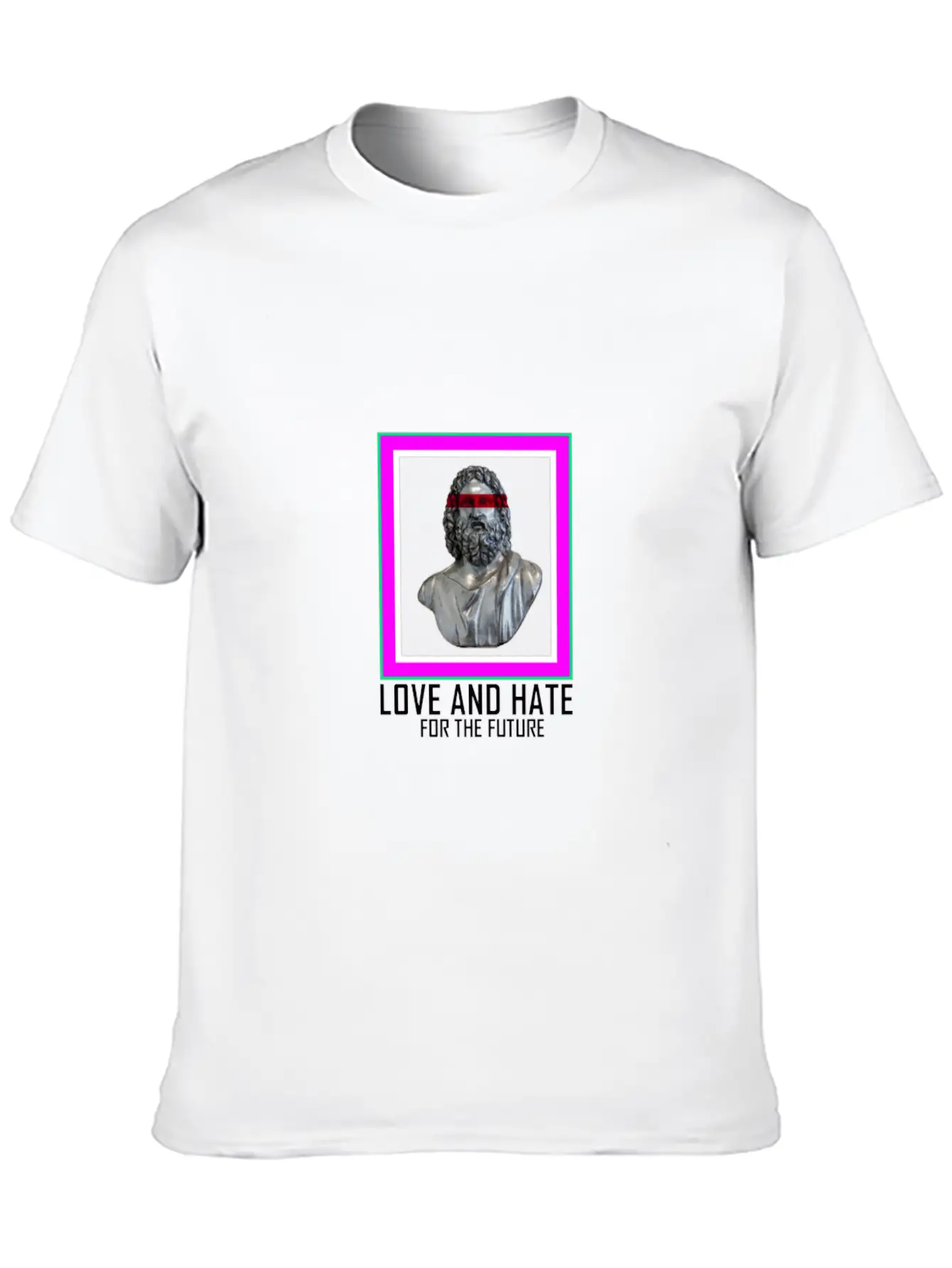 PICTURE LOVE AND HATE Breathable Graphic T-Shirt – Perfect For Casual Days