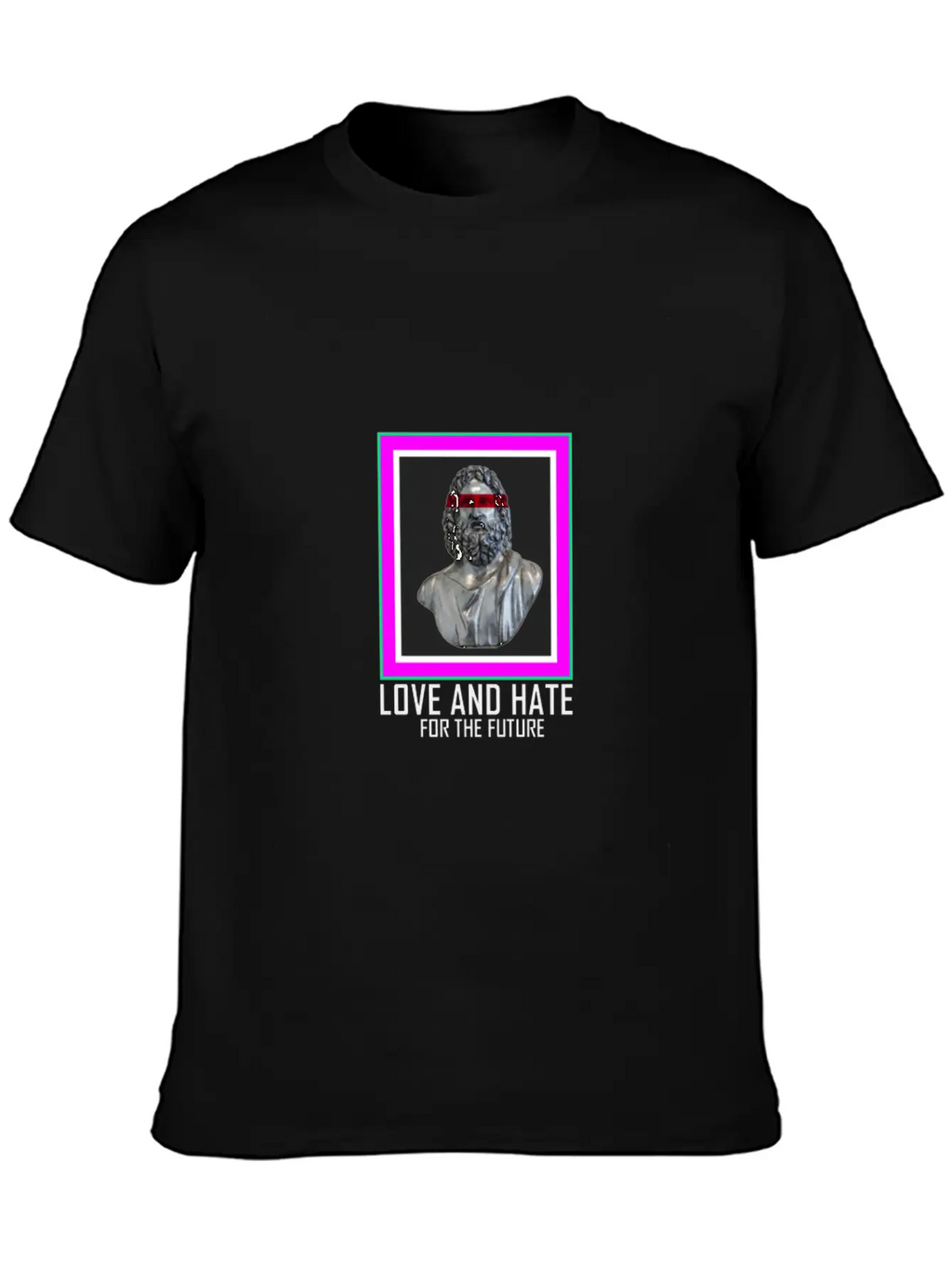 PICTURE LOVE AND HATE Breathable Graphic T-Shirt – Perfect For Casual Days