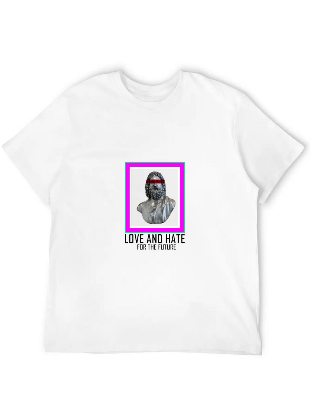 PICTURE LOVE AND HATE Breathable Graphic T-Shirt – Perfect For Casual Days