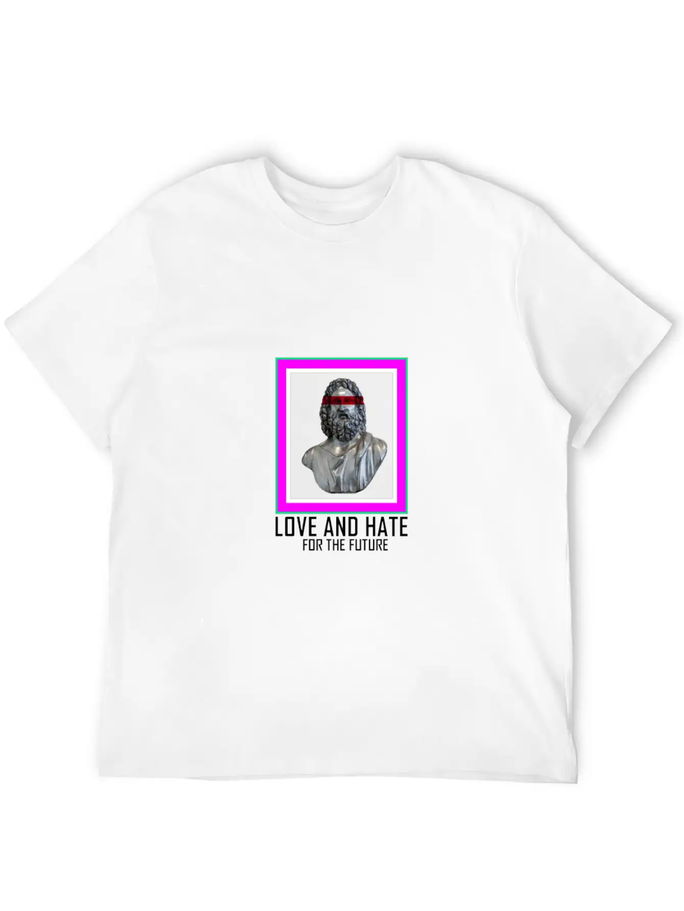 PICTURE LOVE AND HATE Breathable Graphic T-Shirt – Perfect For Casual Days