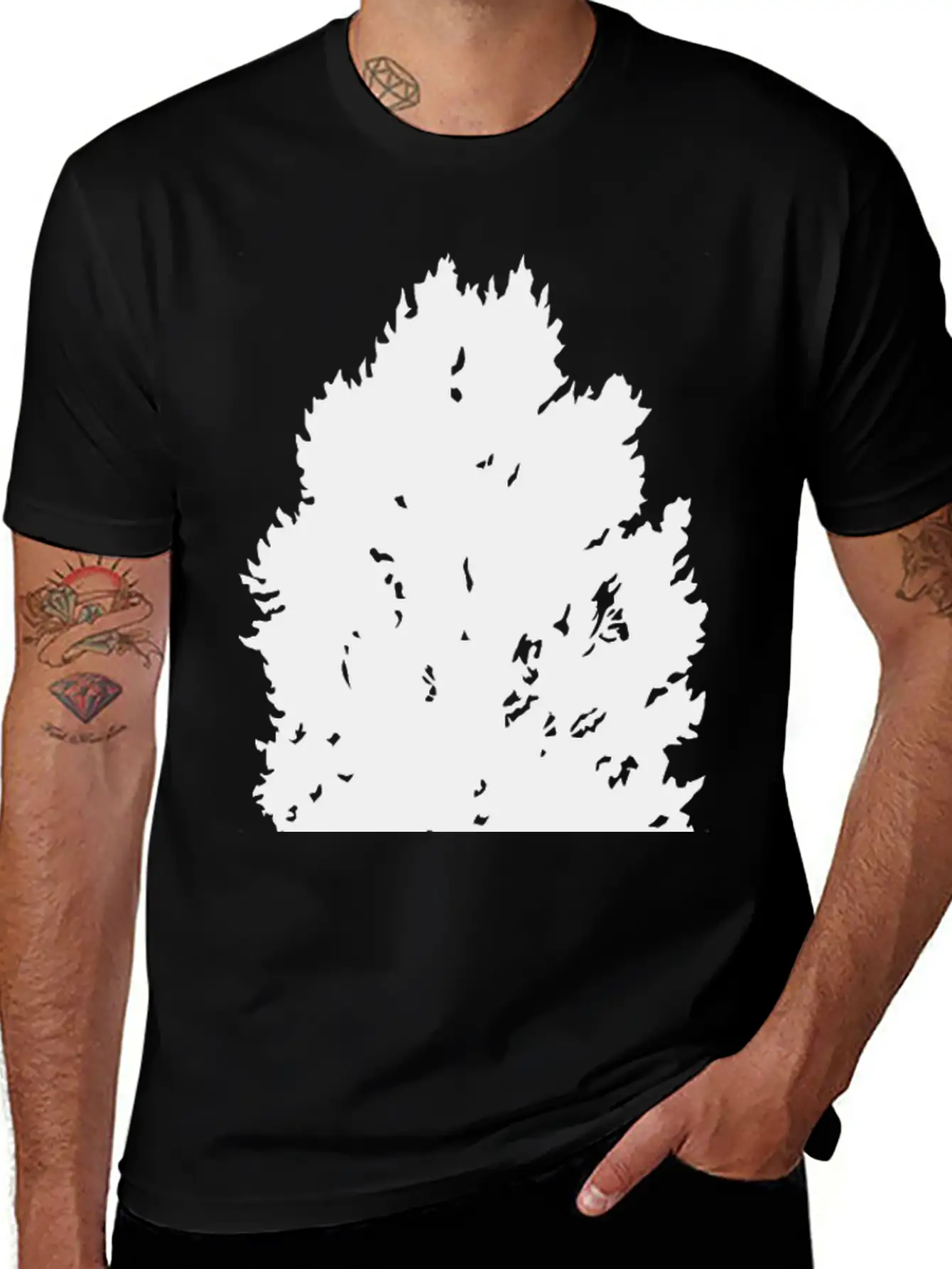 Pine Tree Essential Cotton Tee For Daily Outfits – Unisex Style