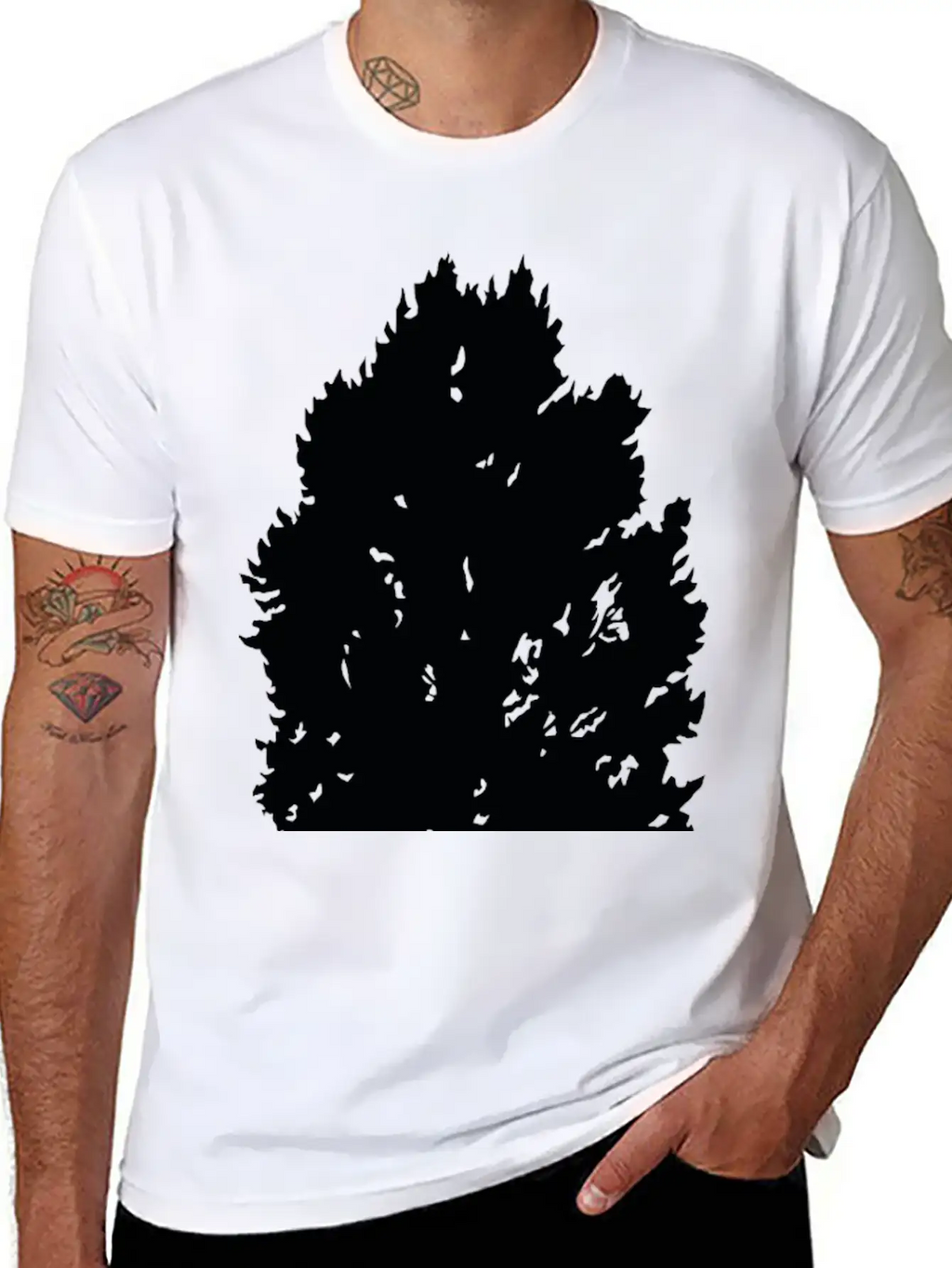 Pine Tree Essential Cotton Tee For Daily Outfits – Unisex Style