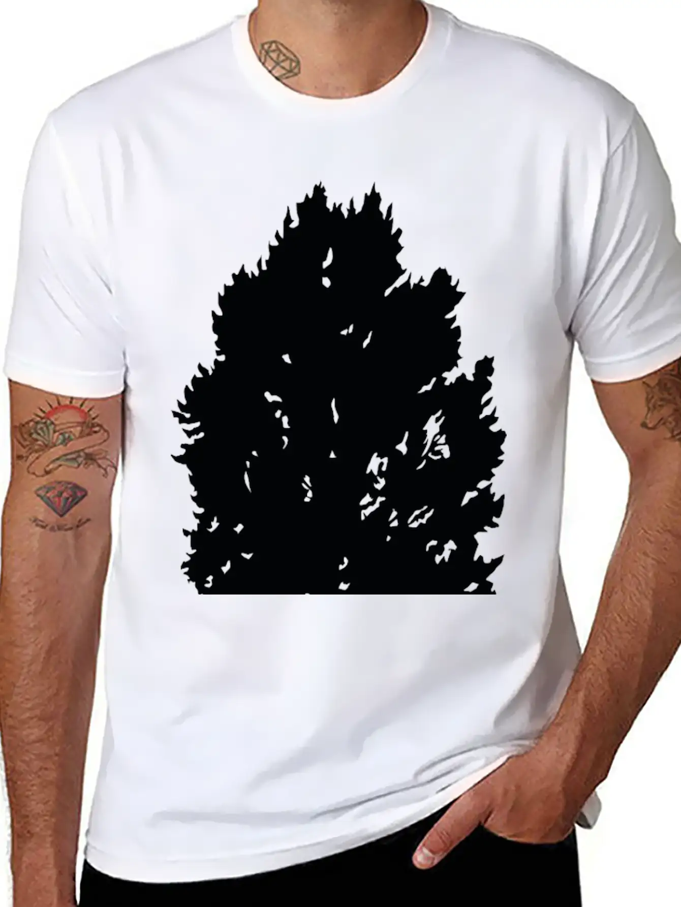 Pine Tree Essential Cotton Tee For Daily Outfits – Unisex Style