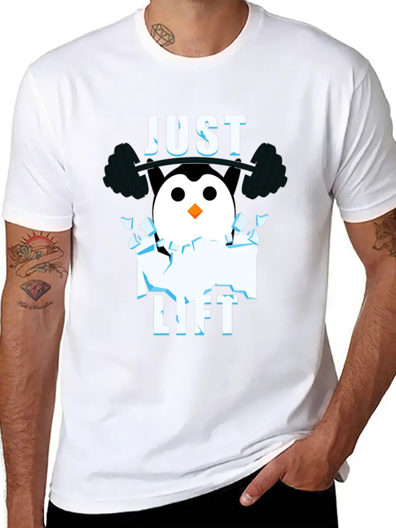 Pinguin Gym Essential Cotton Tee For Daily Outfits – Unisex Style