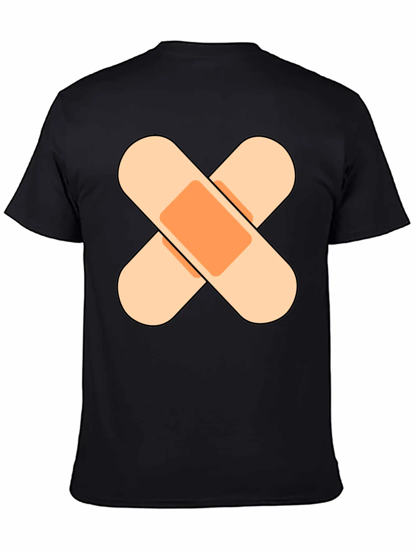 Pink Band Aids Breathable Soft Cotton T-Shirt – Timeless Casual Look