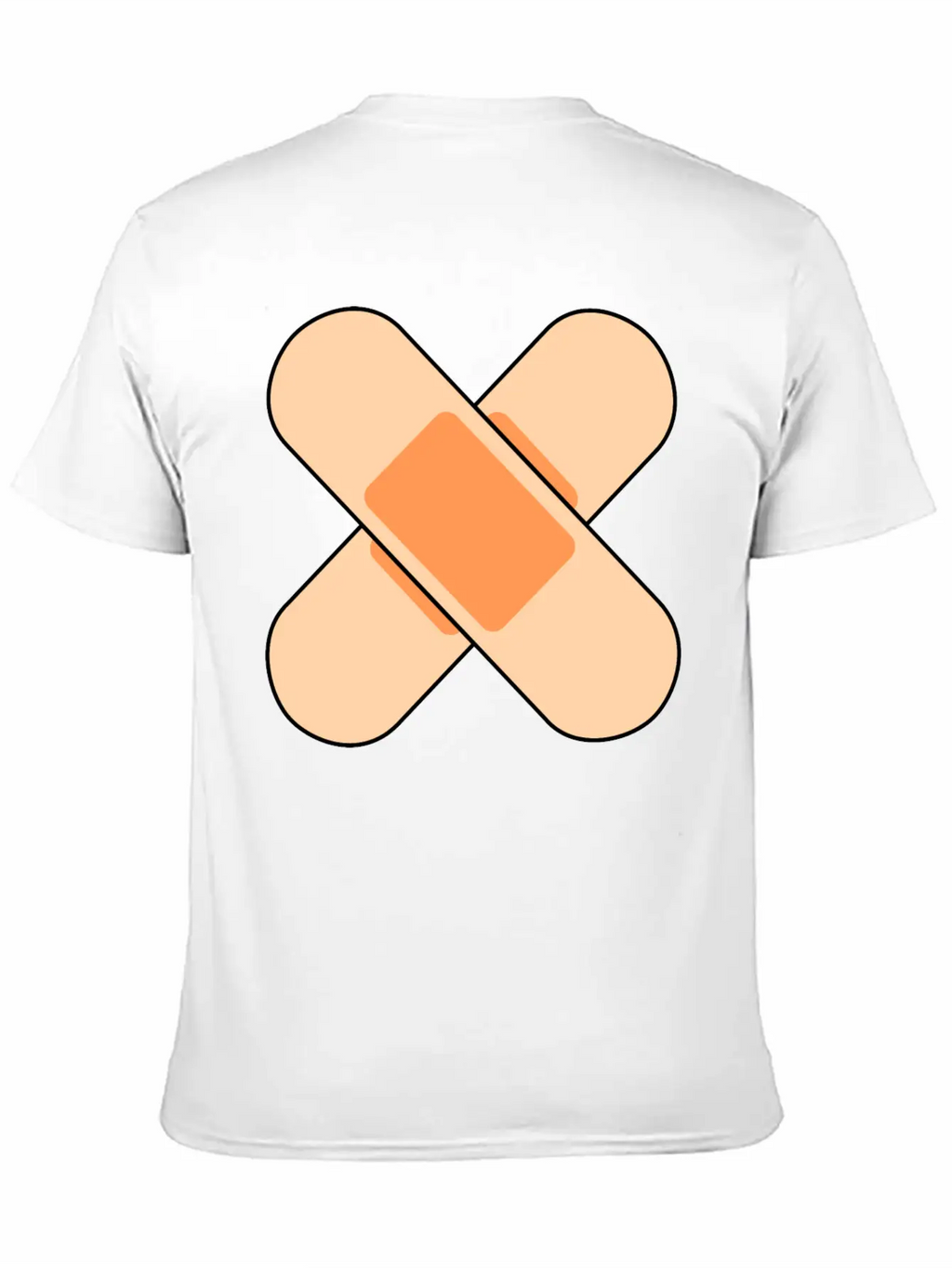 Pink Band Aids Breathable Soft Cotton T-Shirt – Timeless Casual Look
