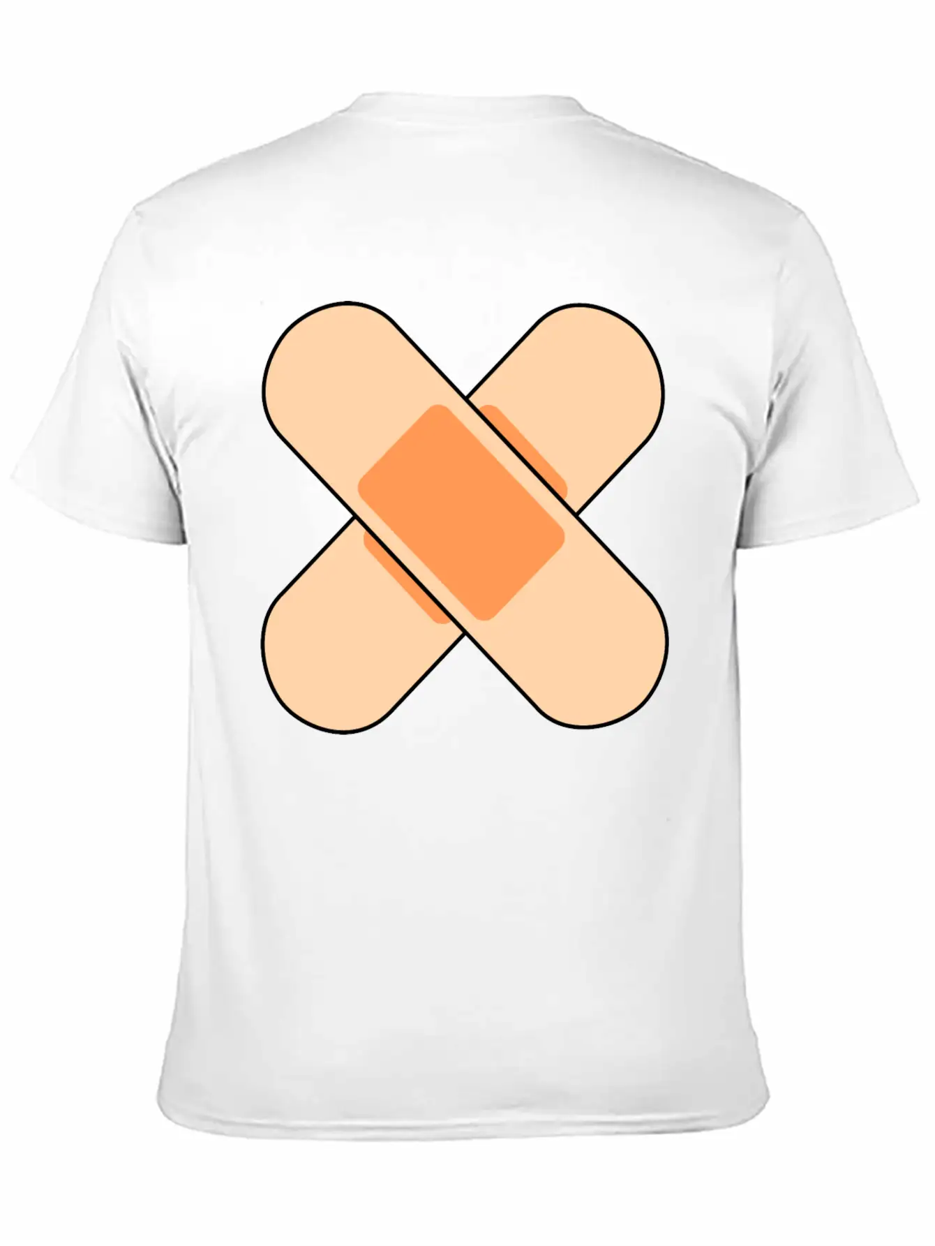 Pink Band Aids Breathable Soft Cotton T-Shirt – Timeless Casual Look
