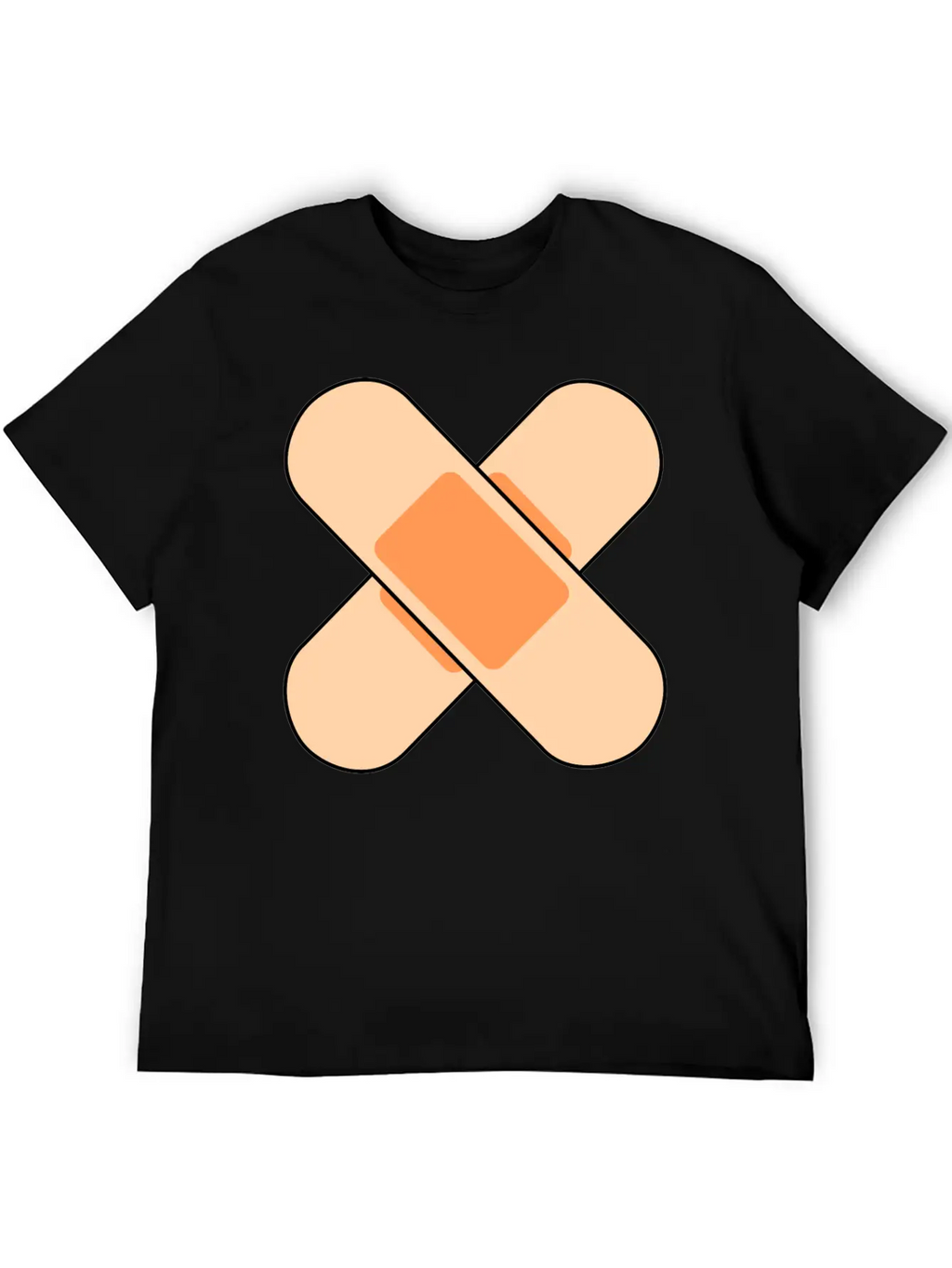 Pink Band Aids Breathable Soft Cotton T-Shirt – Timeless Casual Look