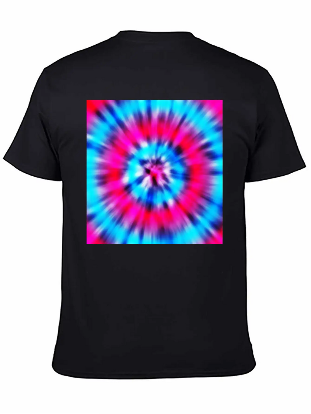 Pink Blue Tie Dye Classic Cotton Tee – Unisex Comfort For Any Season