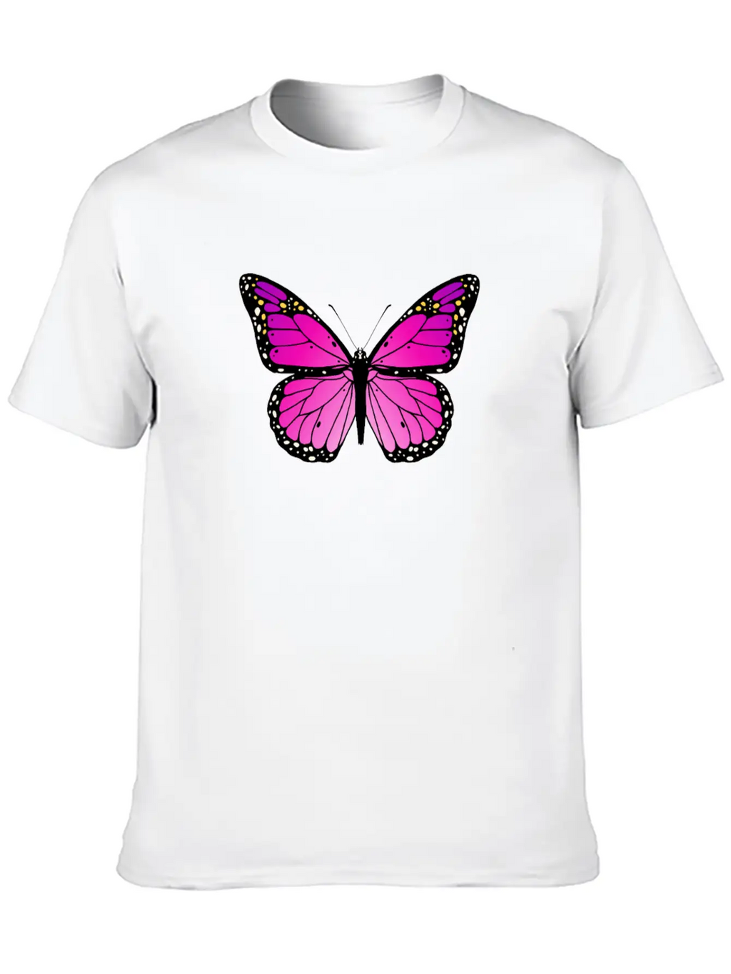 Pink Butterfly Love Monarch Pink Butterflypink Mon Stylish Everyday T-Shirt – Unisex Basic Cotton Tee