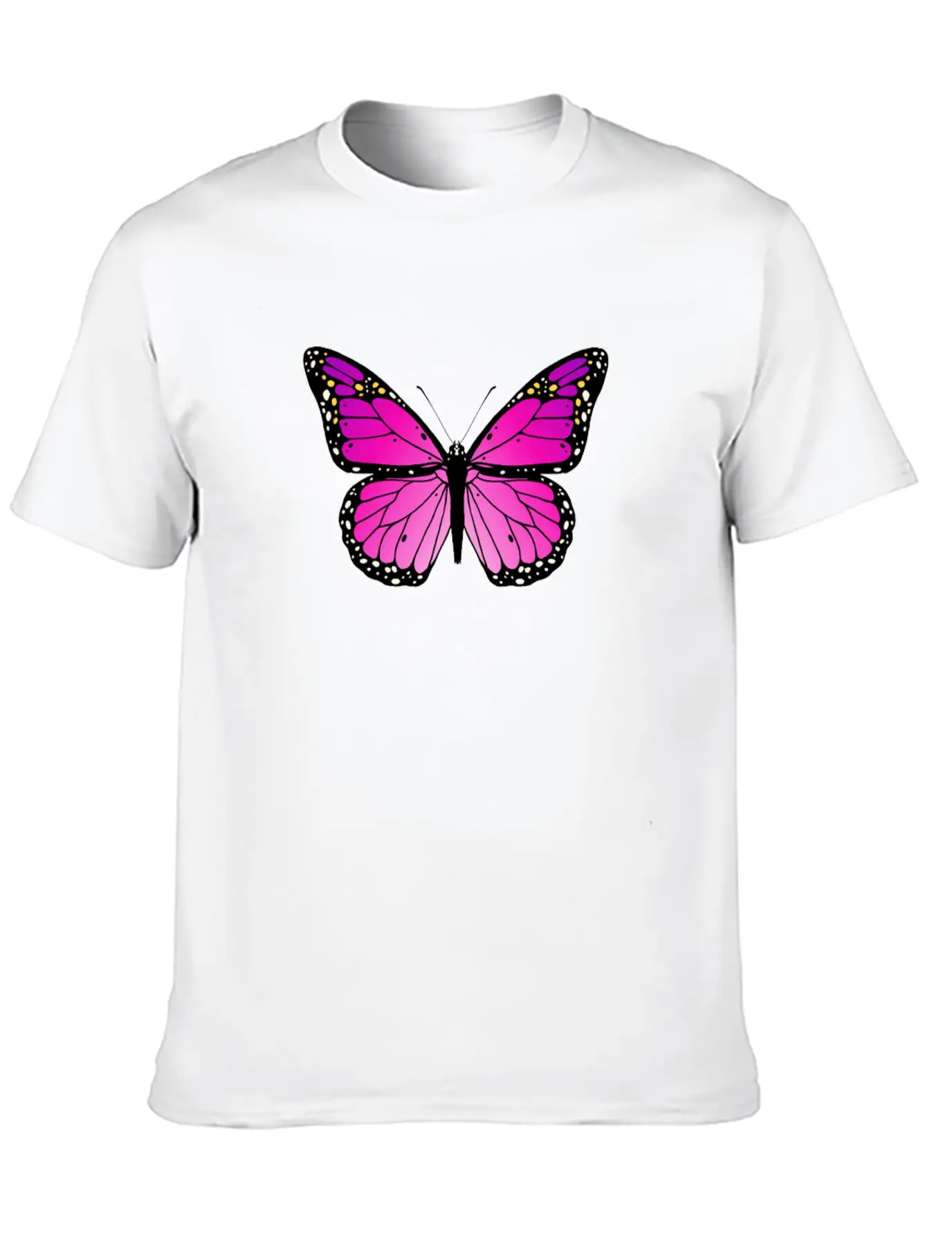 Pink Butterfly Love Monarch Pink Butterflypink Mon Stylish Everyday T-Shirt – Unisex Basic Cotton Tee