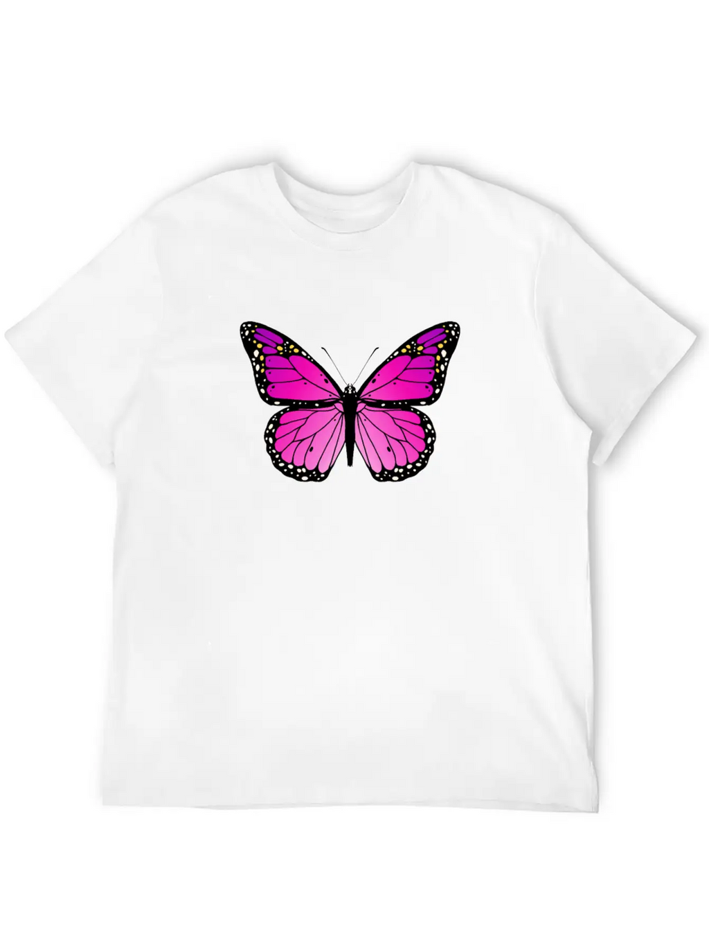 Pink Butterfly Love Monarch Pink Butterflypink Mon Stylish Everyday T-Shirt – Unisex Basic Cotton Tee