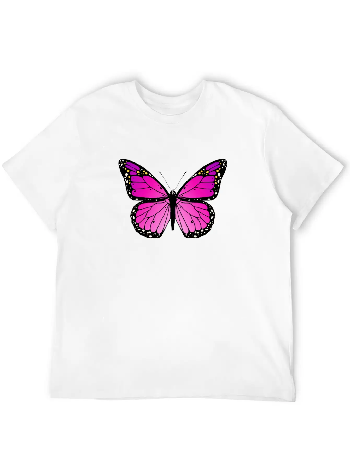 Pink Butterfly Love Monarch Pink Butterflypink Mon Stylish Everyday T-Shirt – Unisex Basic Cotton Tee