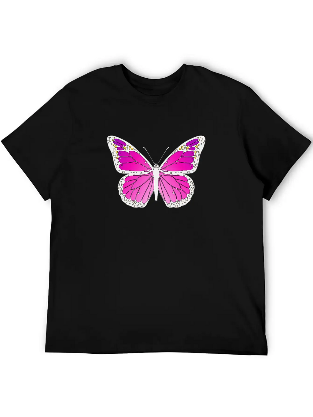 Pink Butterfly Love Monarch Pink Butterflypink Mon Stylish Everyday T-Shirt – Unisex Basic Cotton Tee