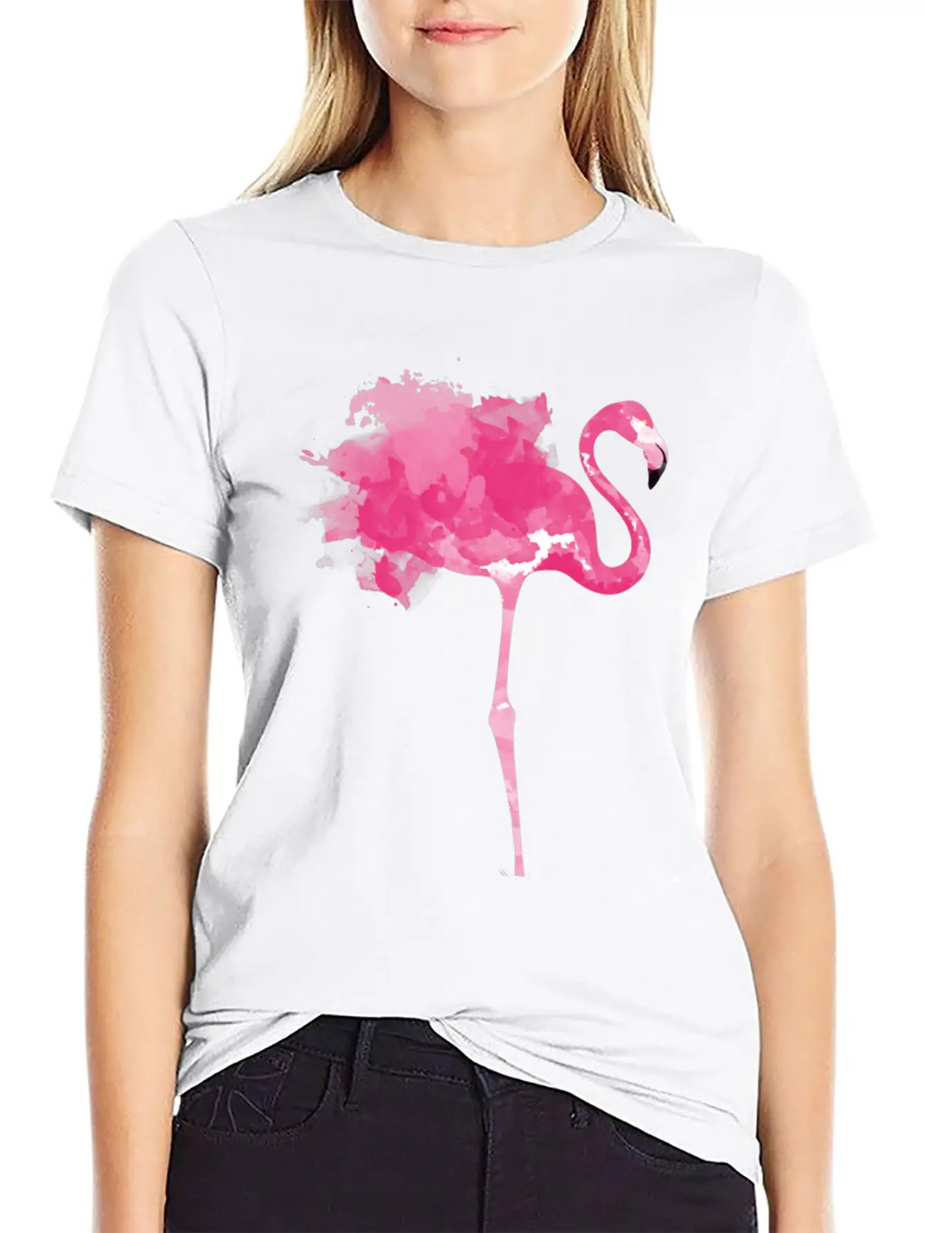 Pink Flamingo Stylish Everyday T-Shirt – Unisex Basic Cotton Tee