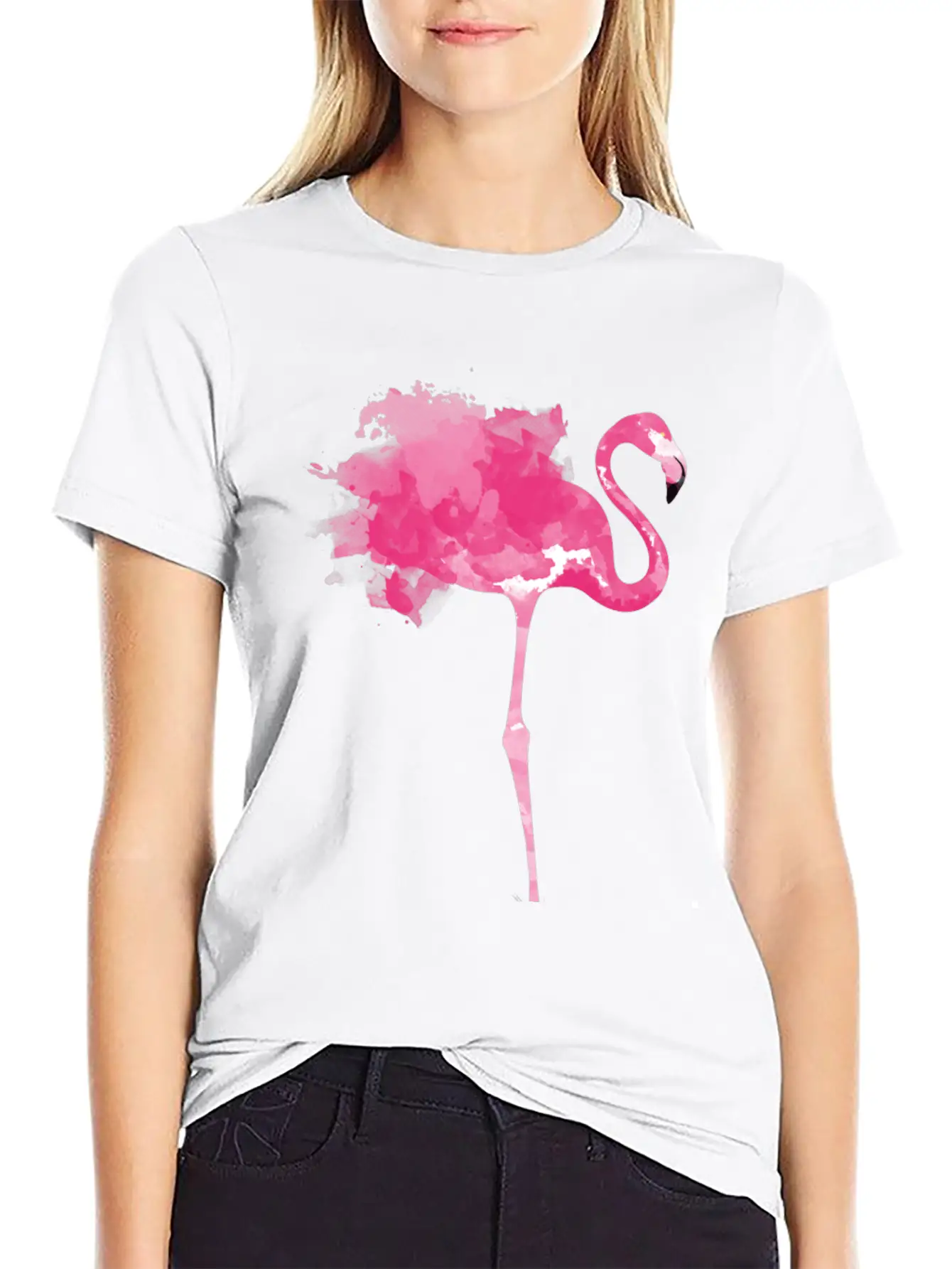 Pink Flamingo Stylish Everyday T-Shirt – Unisex Basic Cotton Tee