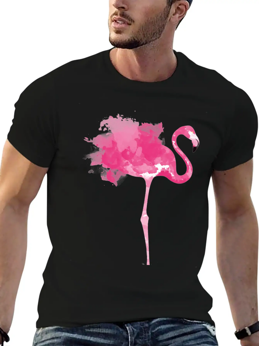 Pink Flamingo Stylish Everyday T-Shirt – Unisex Basic Cotton Tee