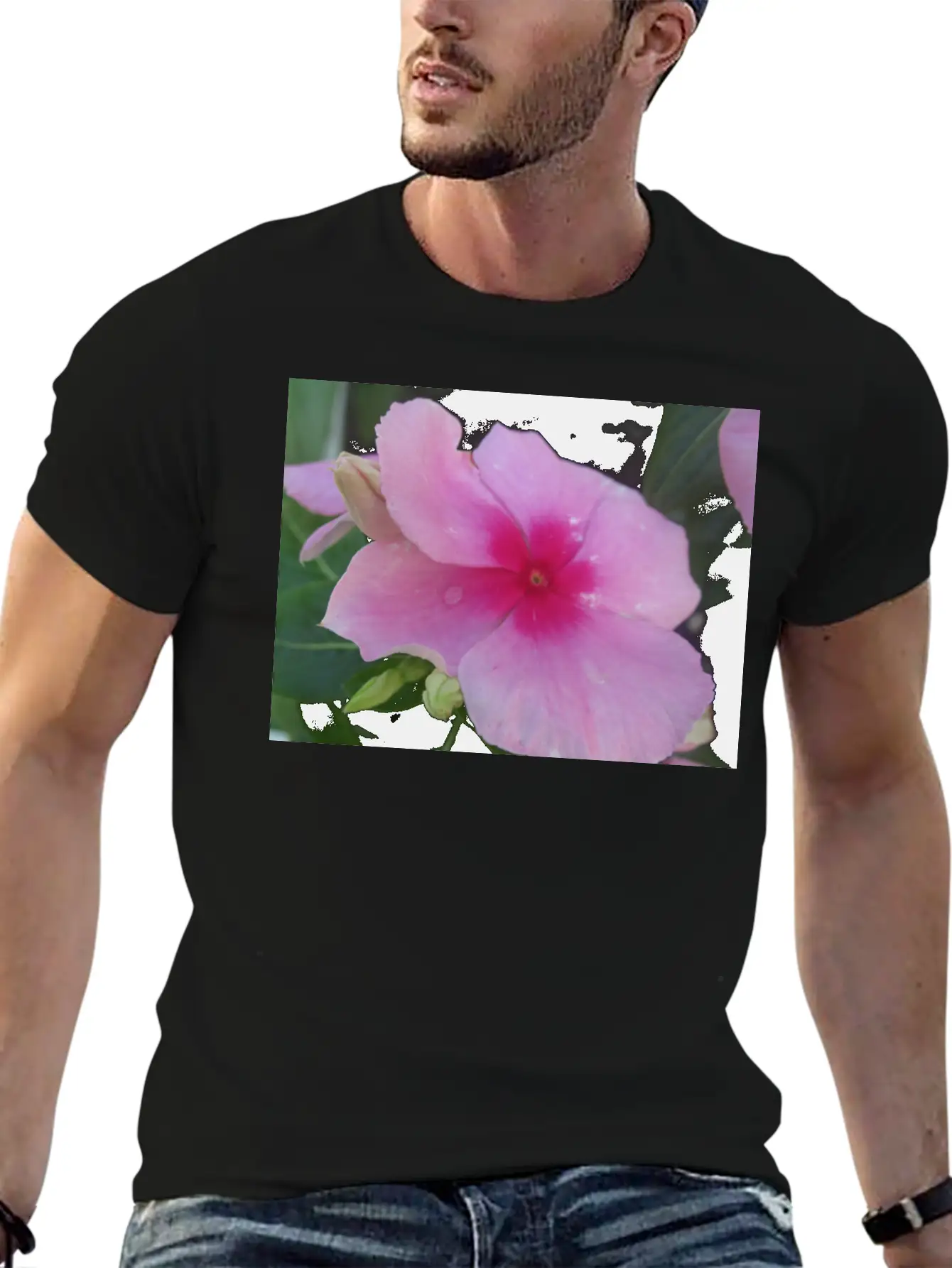 Pink Floral Bloom 99919 Classic Cotton Tee – Unisex Comfort For Any Season