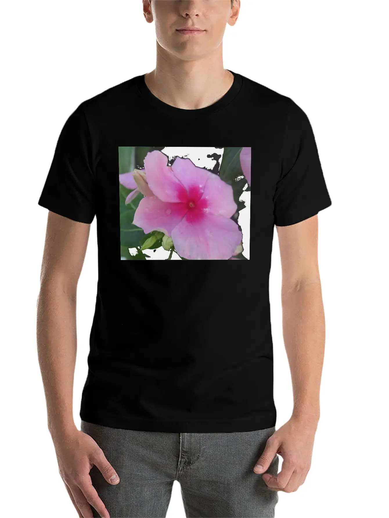 Pink Floral Bloom 99919 Classic Cotton Tee – Unisex Comfort For Any Season