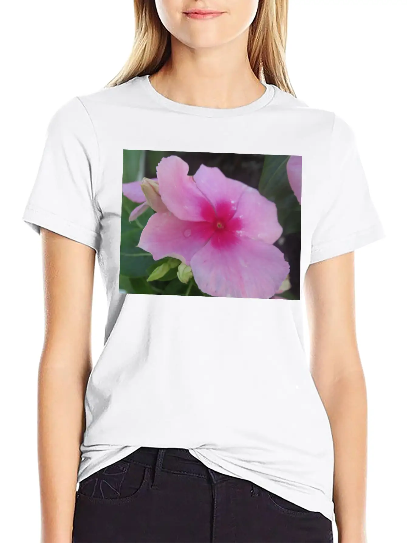 Pink Floral Bloom 99919 Classic Cotton Tee – Unisex Comfort For Any Season