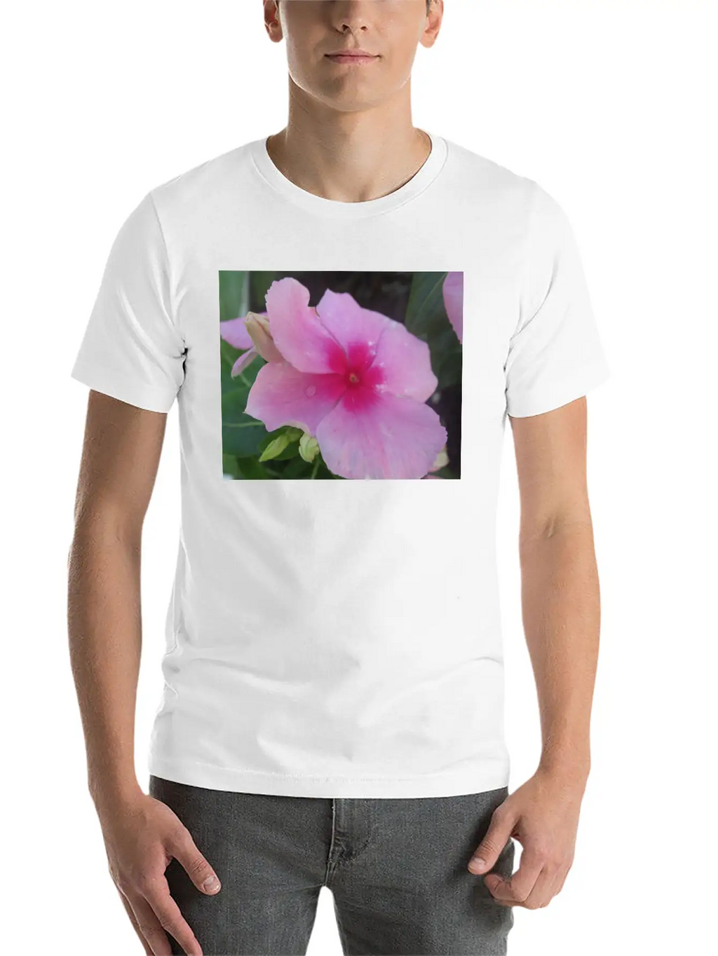 Pink Floral Bloom 99919 Classic Cotton Tee – Unisex Comfort For Any Season