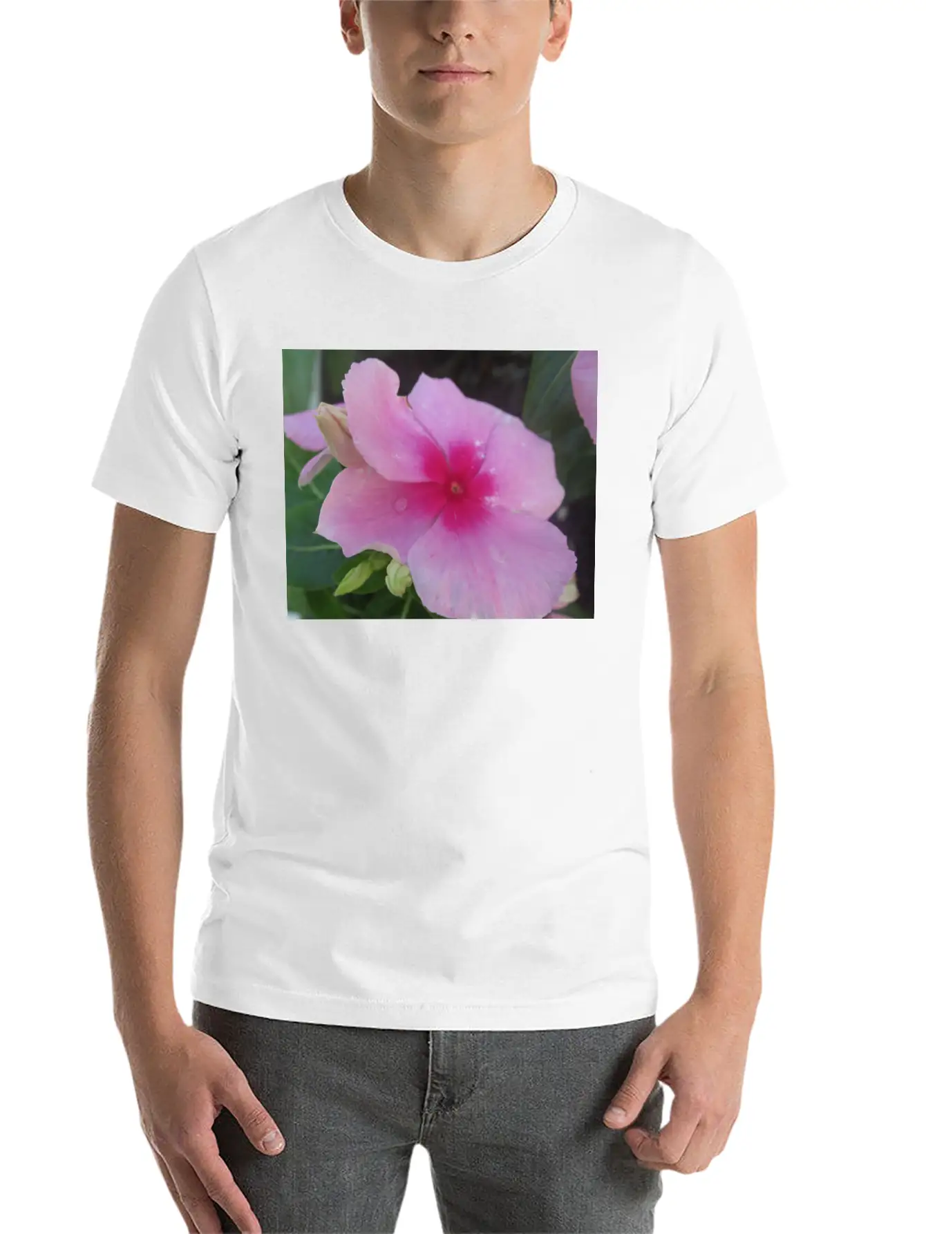 Pink Floral Bloom 99919 Classic Cotton Tee – Unisex Comfort For Any Season