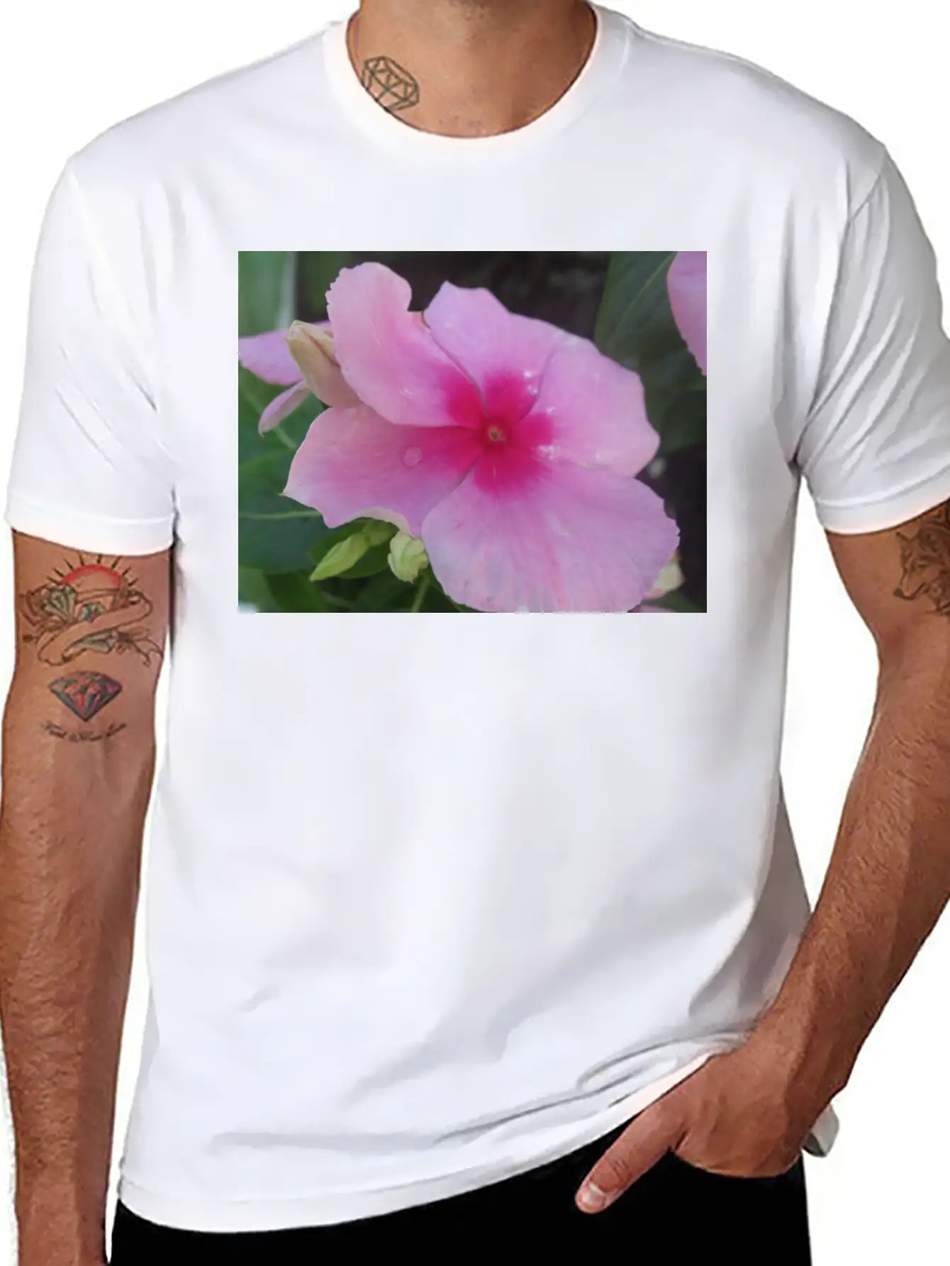 Pink Floral Bloom 99919 Classic Cotton Tee – Unisex Comfort For Any Season
