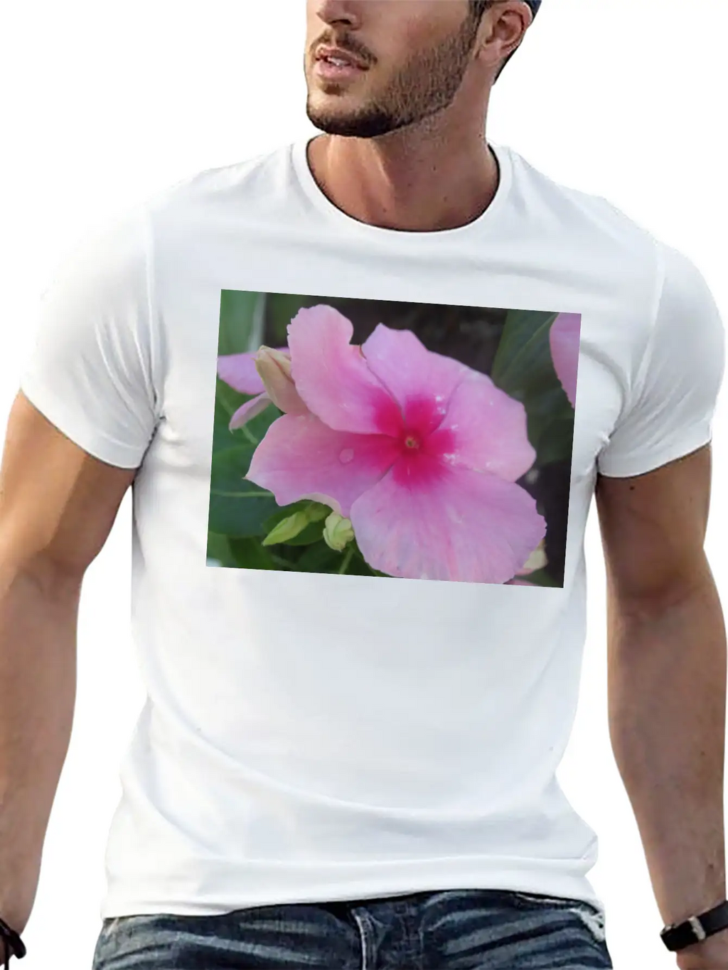 Pink Floral Bloom 99919 Classic Cotton Tee – Unisex Comfort For Any Season
