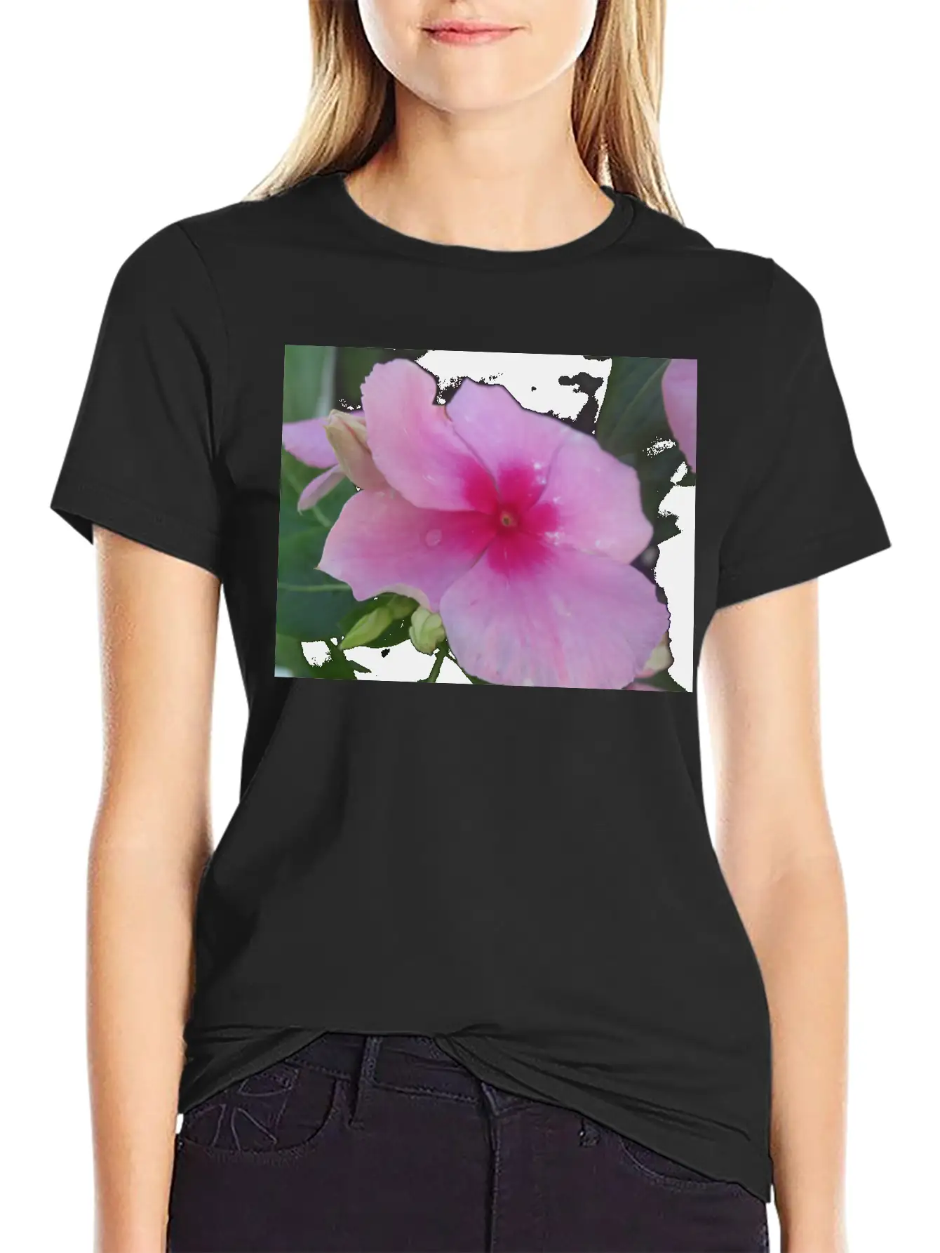 Pink Floral Bloom 99919 Classic Cotton Tee – Unisex Comfort For Any Season