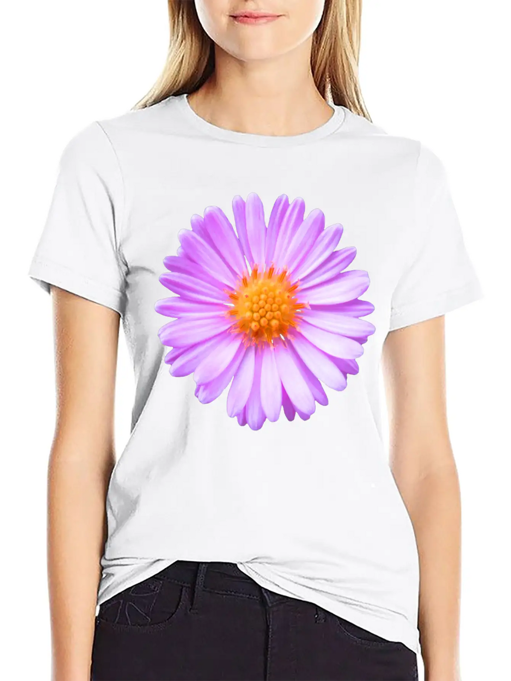 Pink Flower, Blossom, Nature, Summer, Pink, Blooms Relaxed Everyday Tee – Lightweight And Durable Cotton
