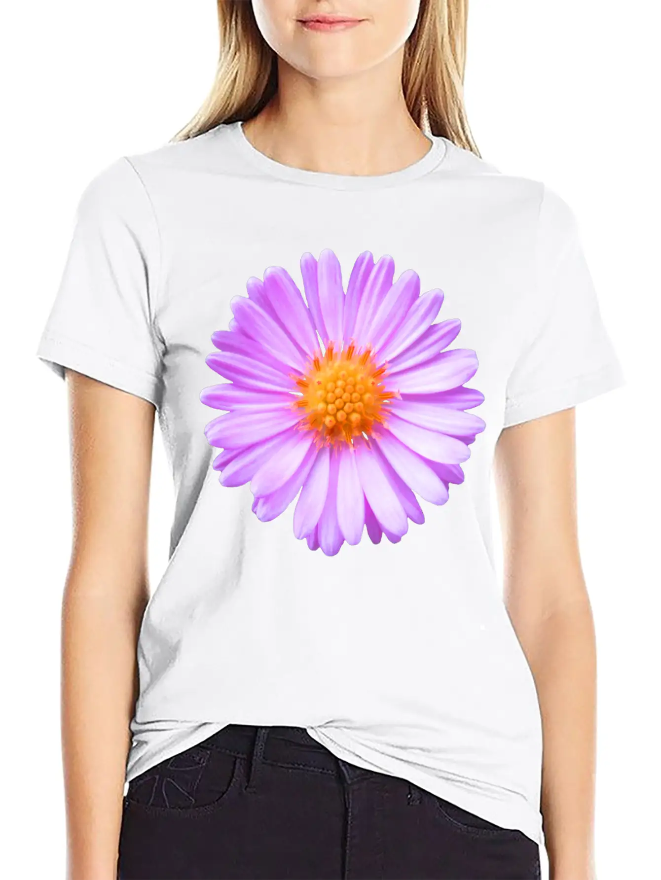 Pink Flower, Blossom, Nature, Summer, Pink, Blooms Relaxed Everyday Tee – Lightweight And Durable Cotton