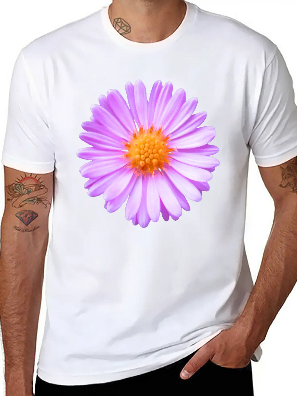 Pink Flower, Blossom, Nature, Summer, Pink, Blooms Relaxed Everyday Tee – Lightweight And Durable Cotton