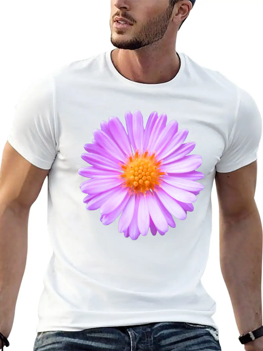 Pink Flower, Blossom, Nature, Summer, Pink, Blooms Relaxed Everyday Tee – Lightweight And Durable Cotton