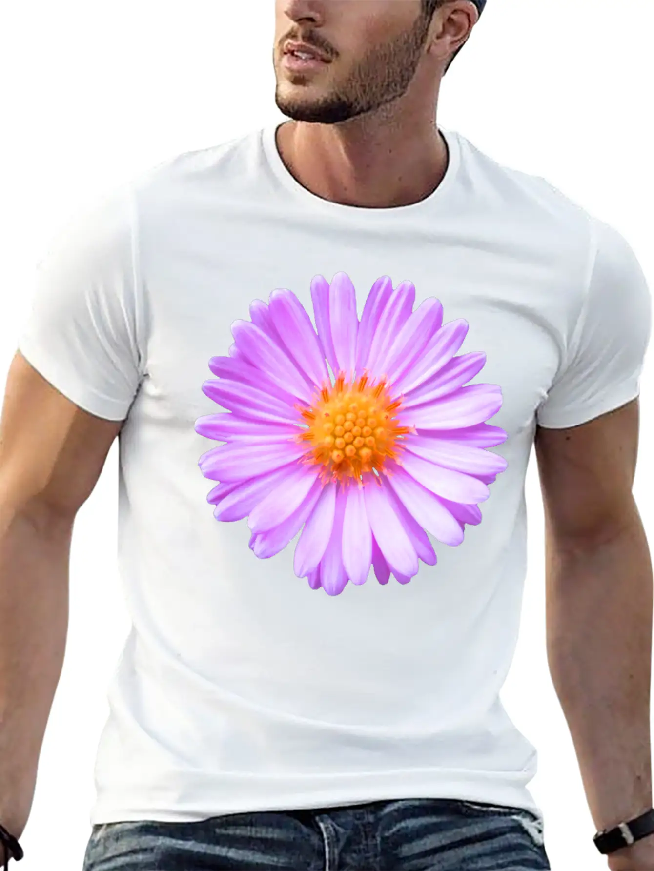 Pink Flower, Blossom, Nature, Summer, Pink, Blooms Relaxed Everyday Tee – Lightweight And Durable Cotton