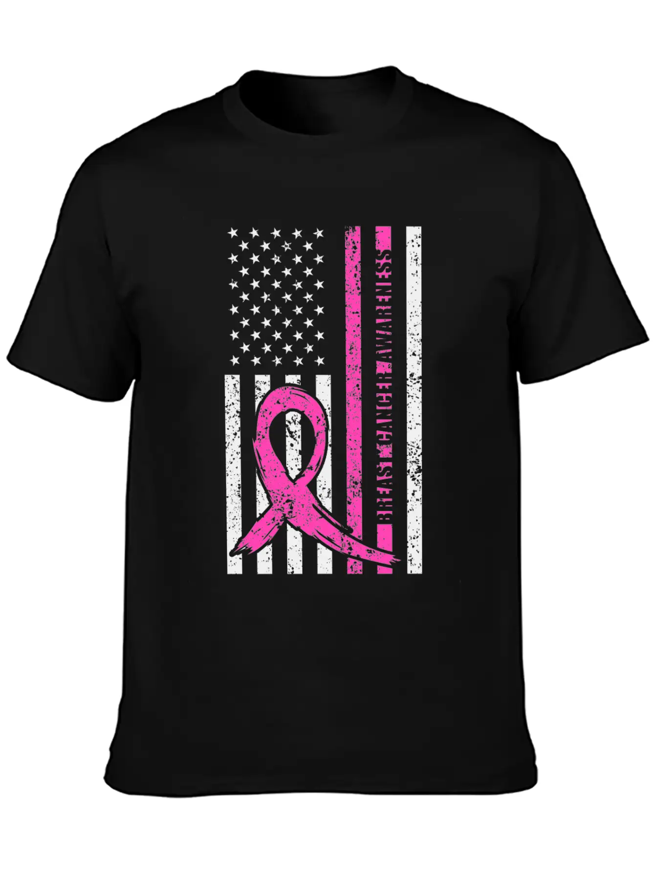 Pink Ribbon Breast Cancer Awareness Month American Basic Graphic T-Shirt – Daily Comfort In Soft Cotton