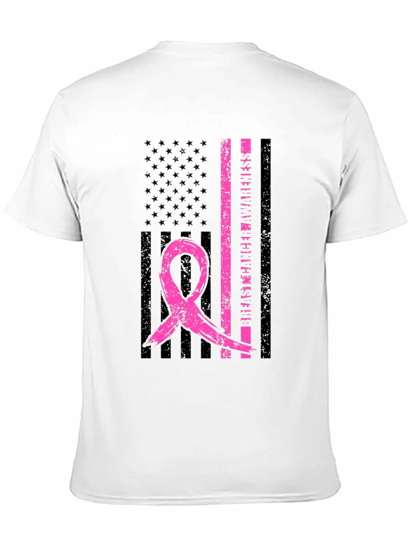 Pink Ribbon Breast Cancer Awareness Month American Basic Graphic T-Shirt – Daily Comfort In Soft Cotton