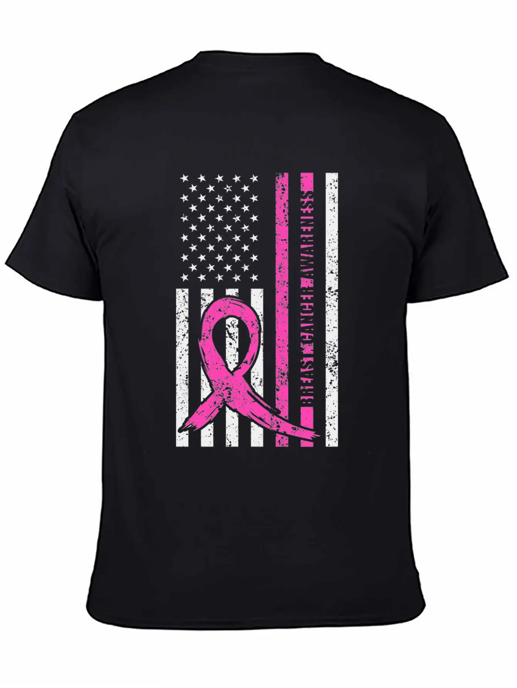 Pink Ribbon Breast Cancer Awareness Month American Basic Graphic T-Shirt – Daily Comfort In Soft Cotton