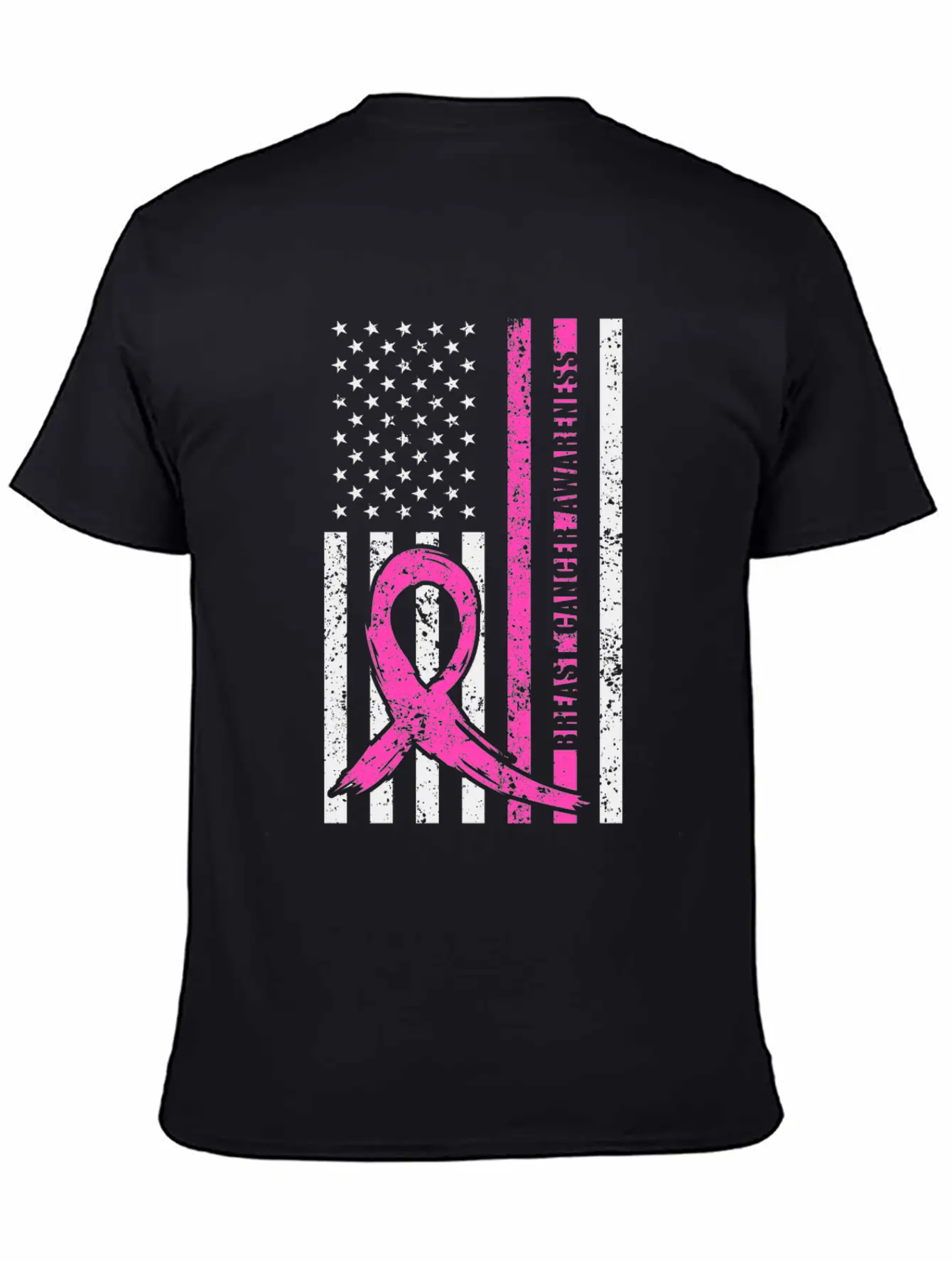 Pink Ribbon Breast Cancer Awareness Month American Basic Graphic T-Shirt – Daily Comfort In Soft Cotton