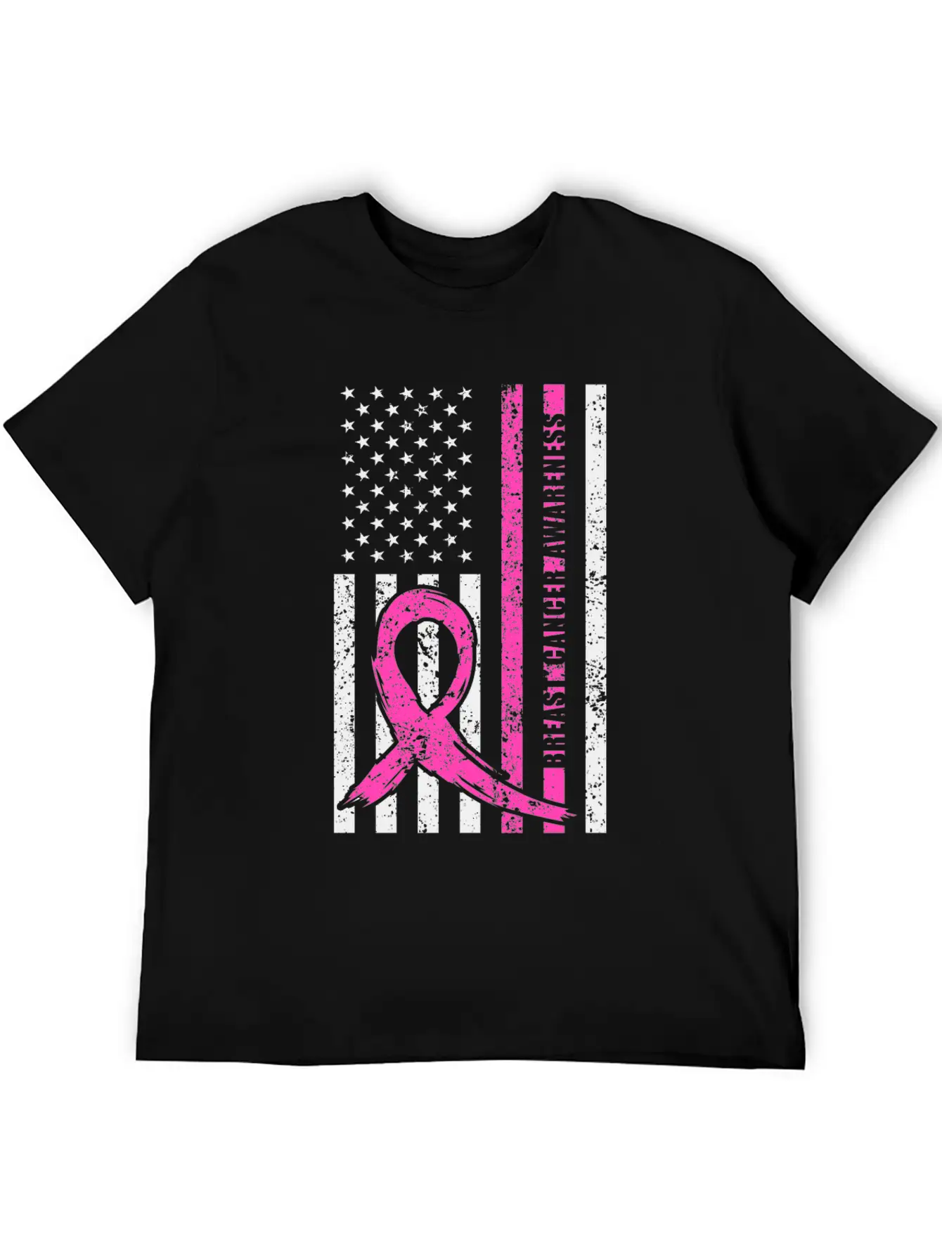 Pink Ribbon Breast Cancer Awareness Month American Basic Graphic T-Shirt – Daily Comfort In Soft Cotton
