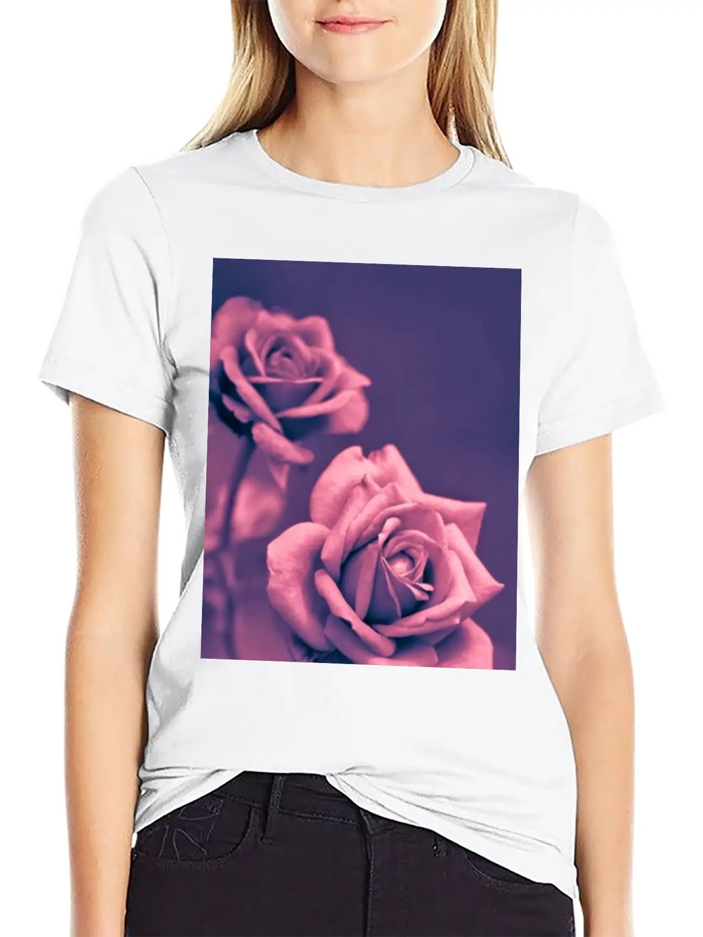 Pink Rose High Resolution Iphone Mobile Background Timeless Short Sleeve Tee – Comfy And Minimalist Design
