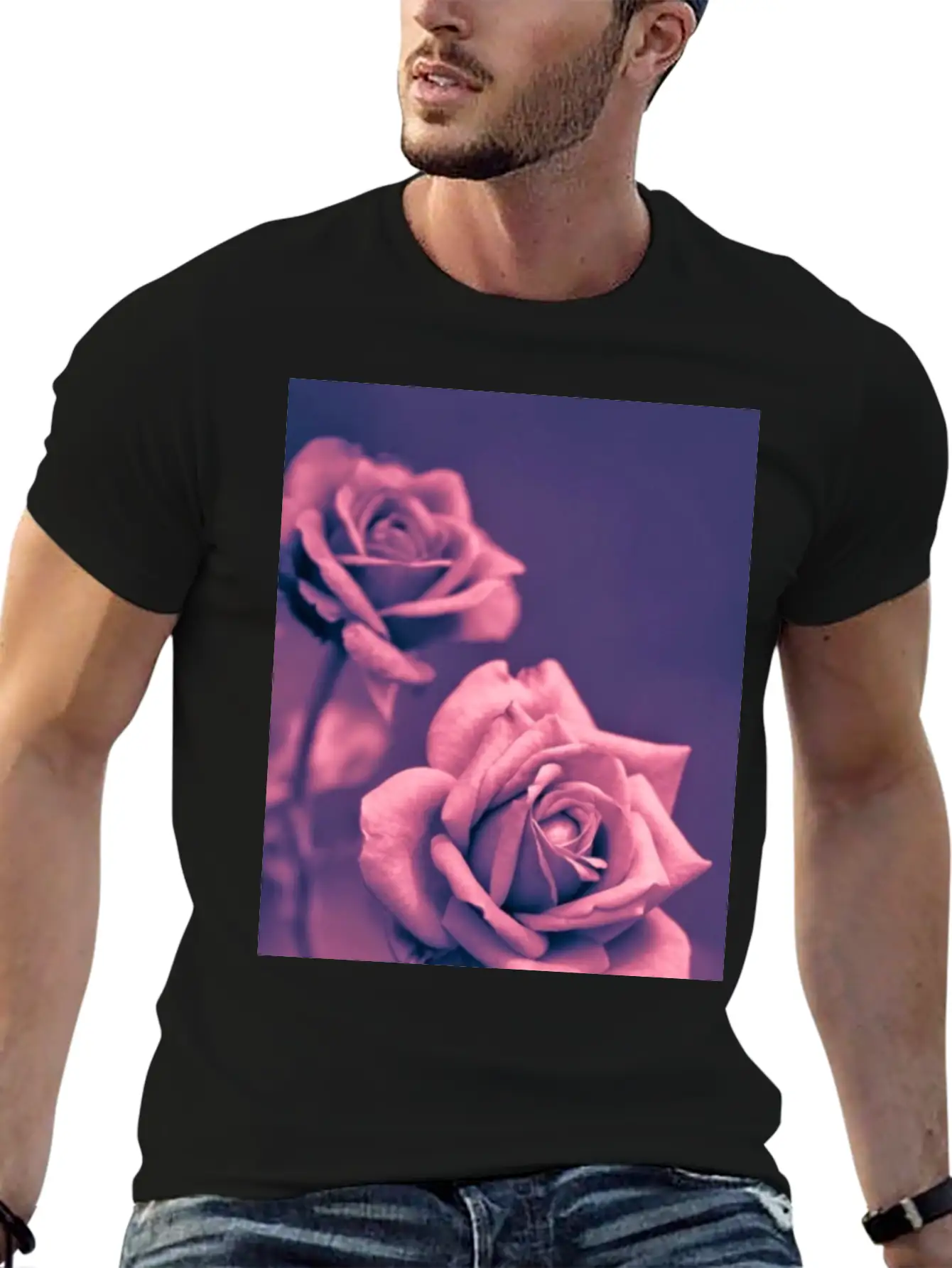 Pink Rose High Resolution Iphone Mobile Background Timeless Short Sleeve Tee – Comfy And Minimalist Design