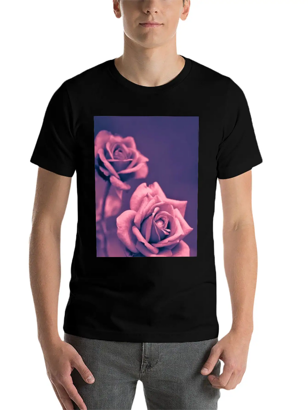 Pink Rose High Resolution Iphone Mobile Background Timeless Short Sleeve Tee – Comfy And Minimalist Design
