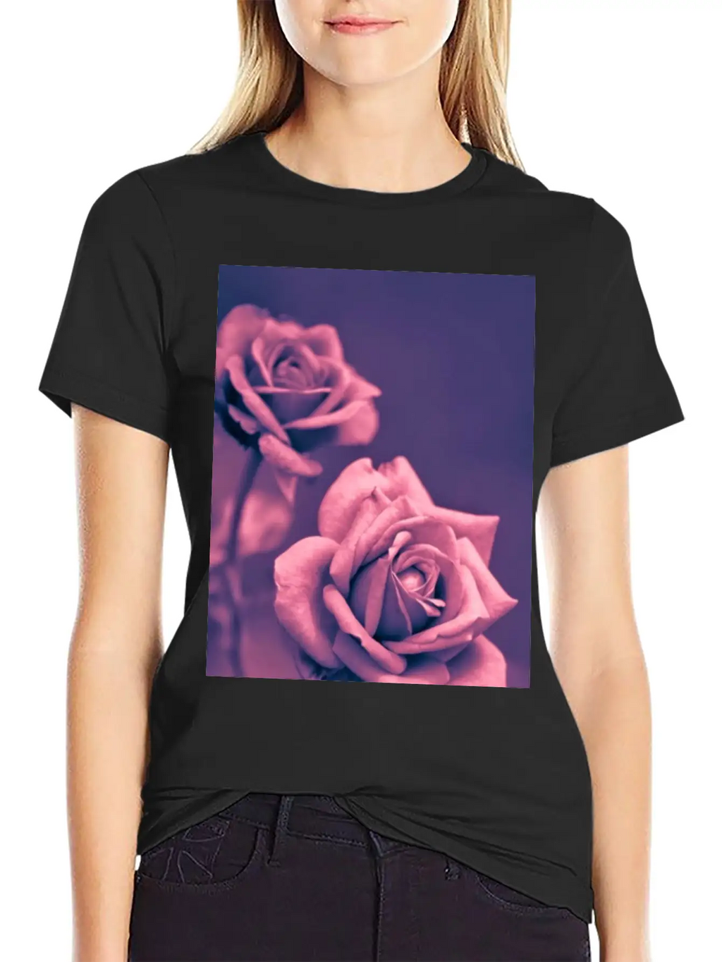 Pink Rose High Resolution Iphone Mobile Background Timeless Short Sleeve Tee – Comfy And Minimalist Design
