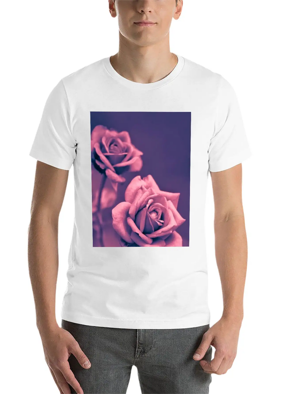 Pink Rose High Resolution Iphone Mobile Background Timeless Short Sleeve Tee – Comfy And Minimalist Design