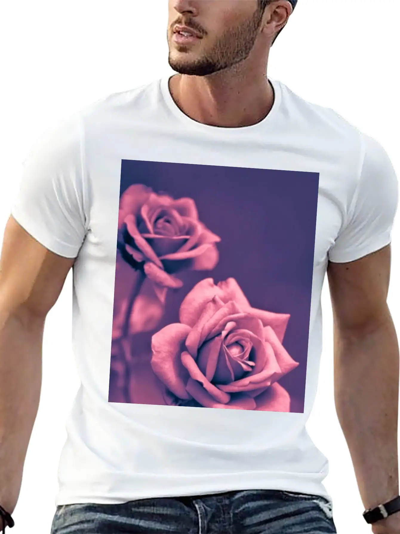 Pink Rose High Resolution Iphone Mobile Background Timeless Short Sleeve Tee – Comfy And Minimalist Design