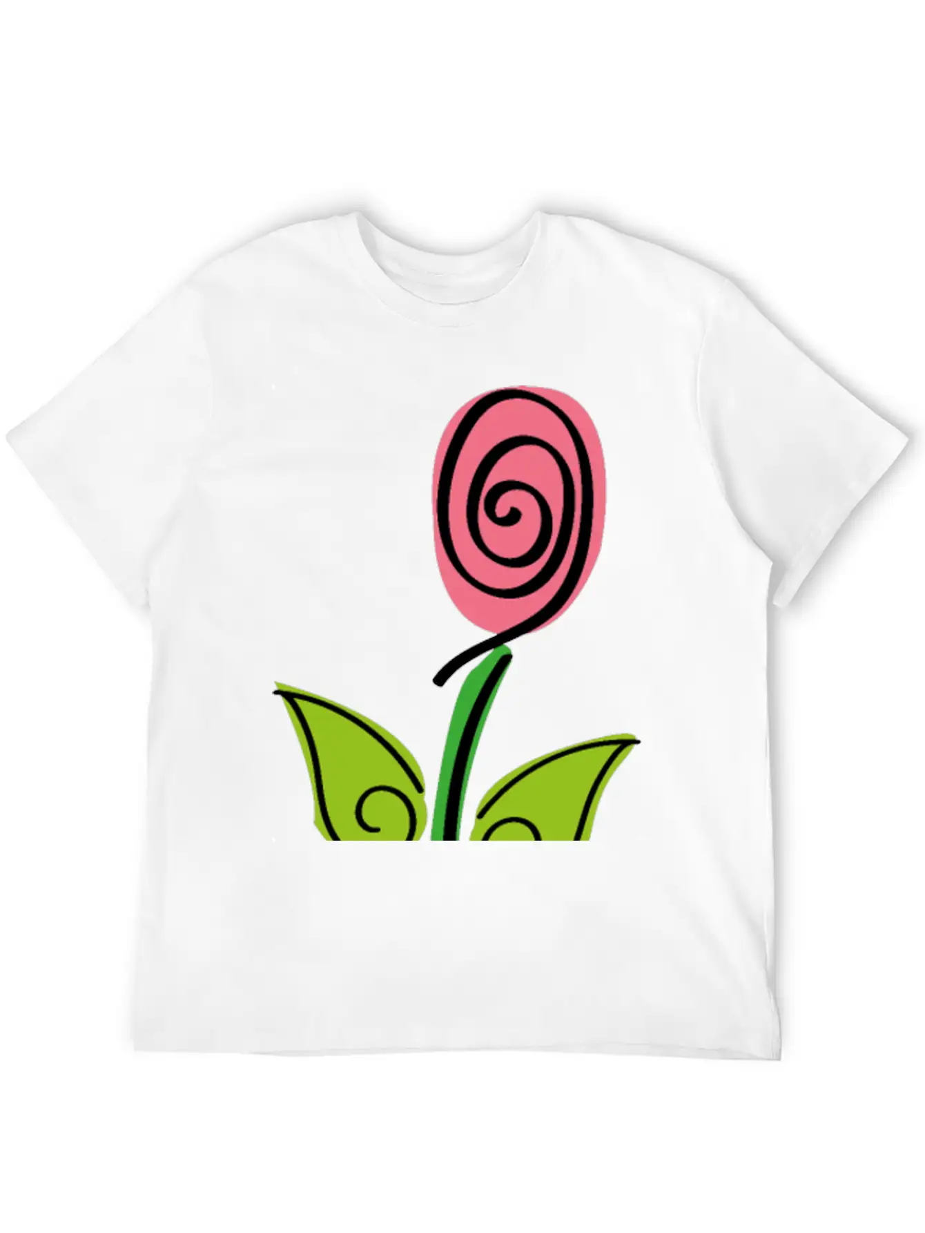 Pink Rose - Roses Flower Digital Brush Classic Cotton Tee – Unisex Comfort For Any Season