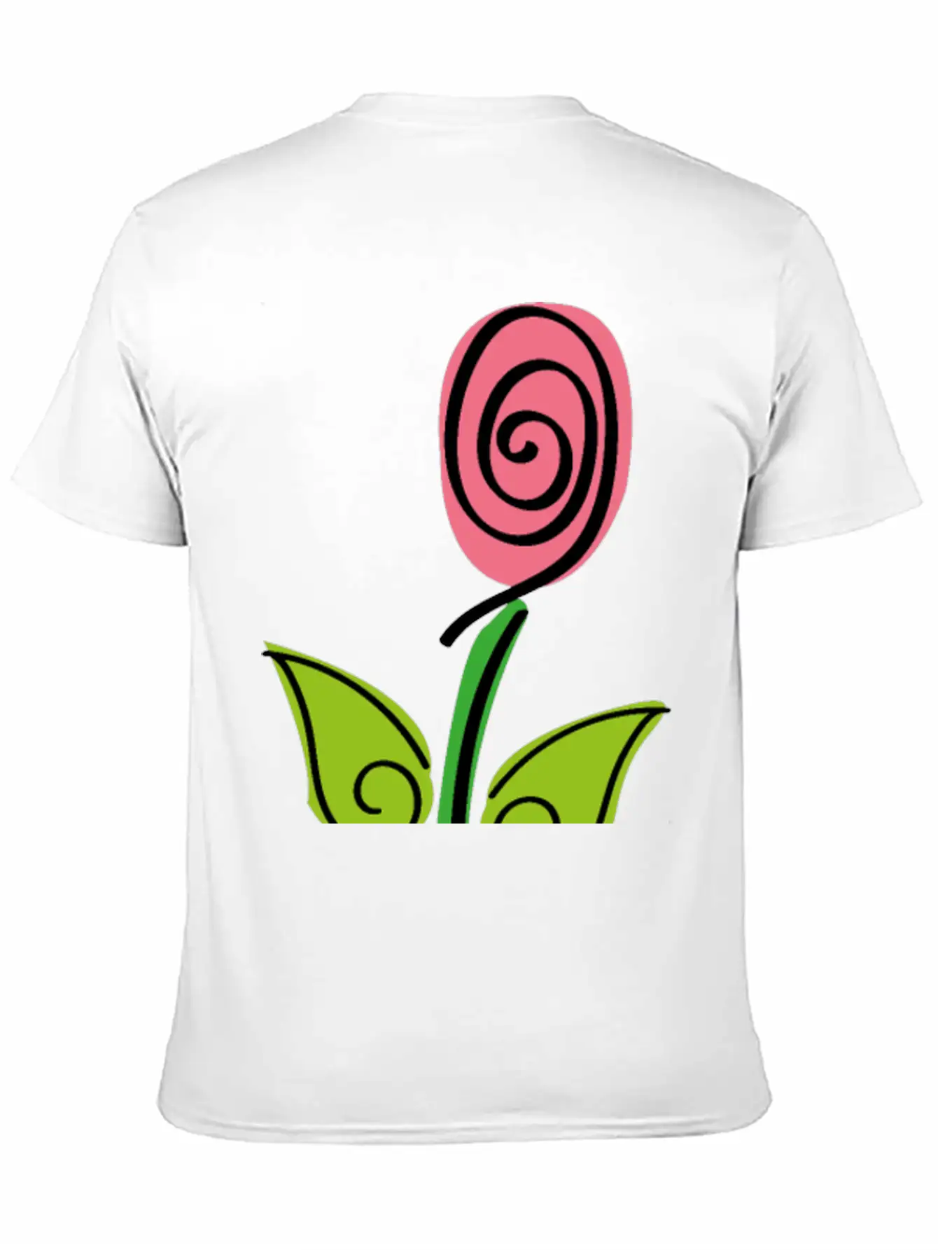 Pink Rose - Roses Flower Digital Brush Classic Cotton Tee – Unisex Comfort For Any Season