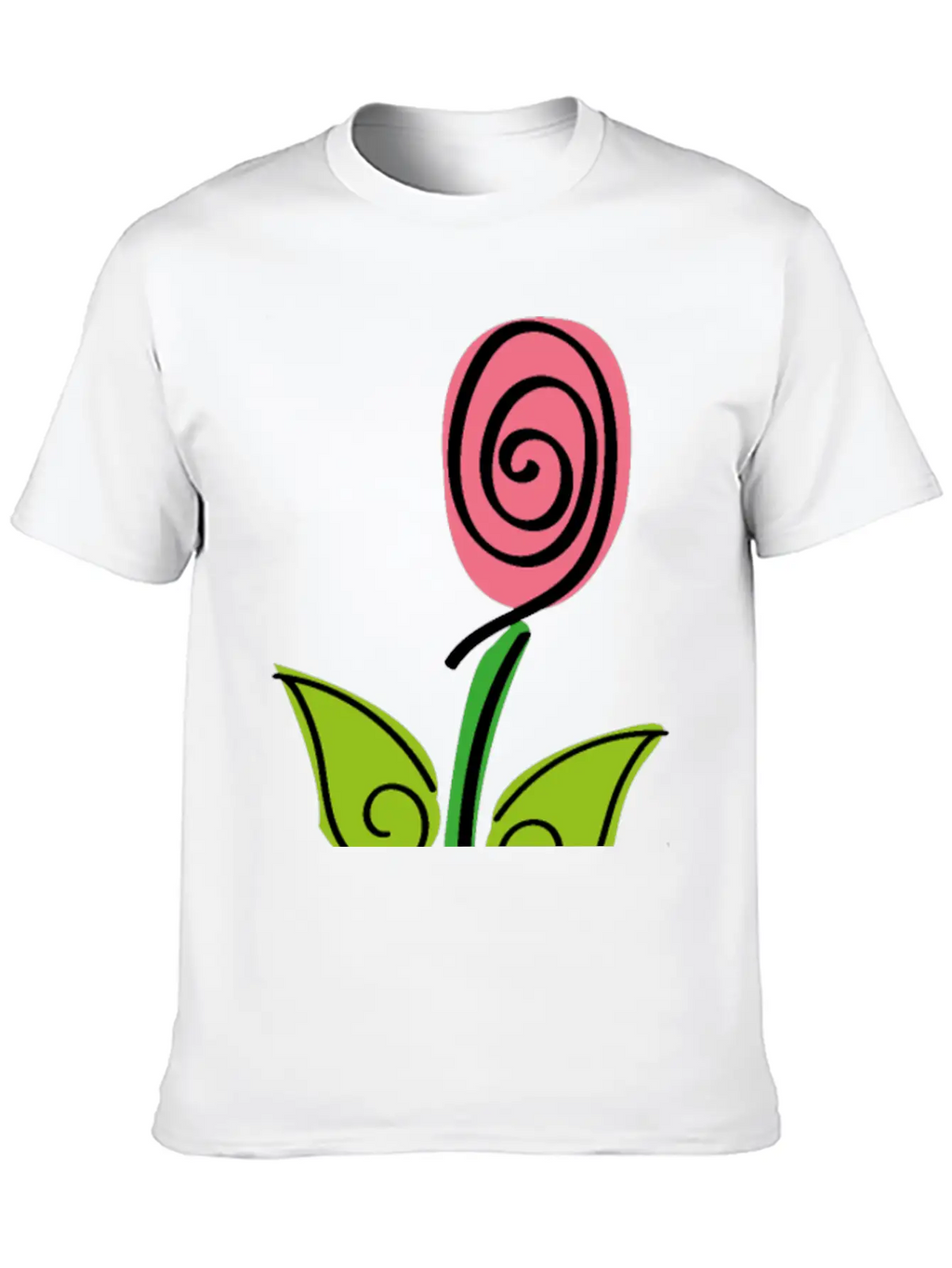 Pink Rose - Roses Flower Digital Brush Classic Cotton Tee – Unisex Comfort For Any Season