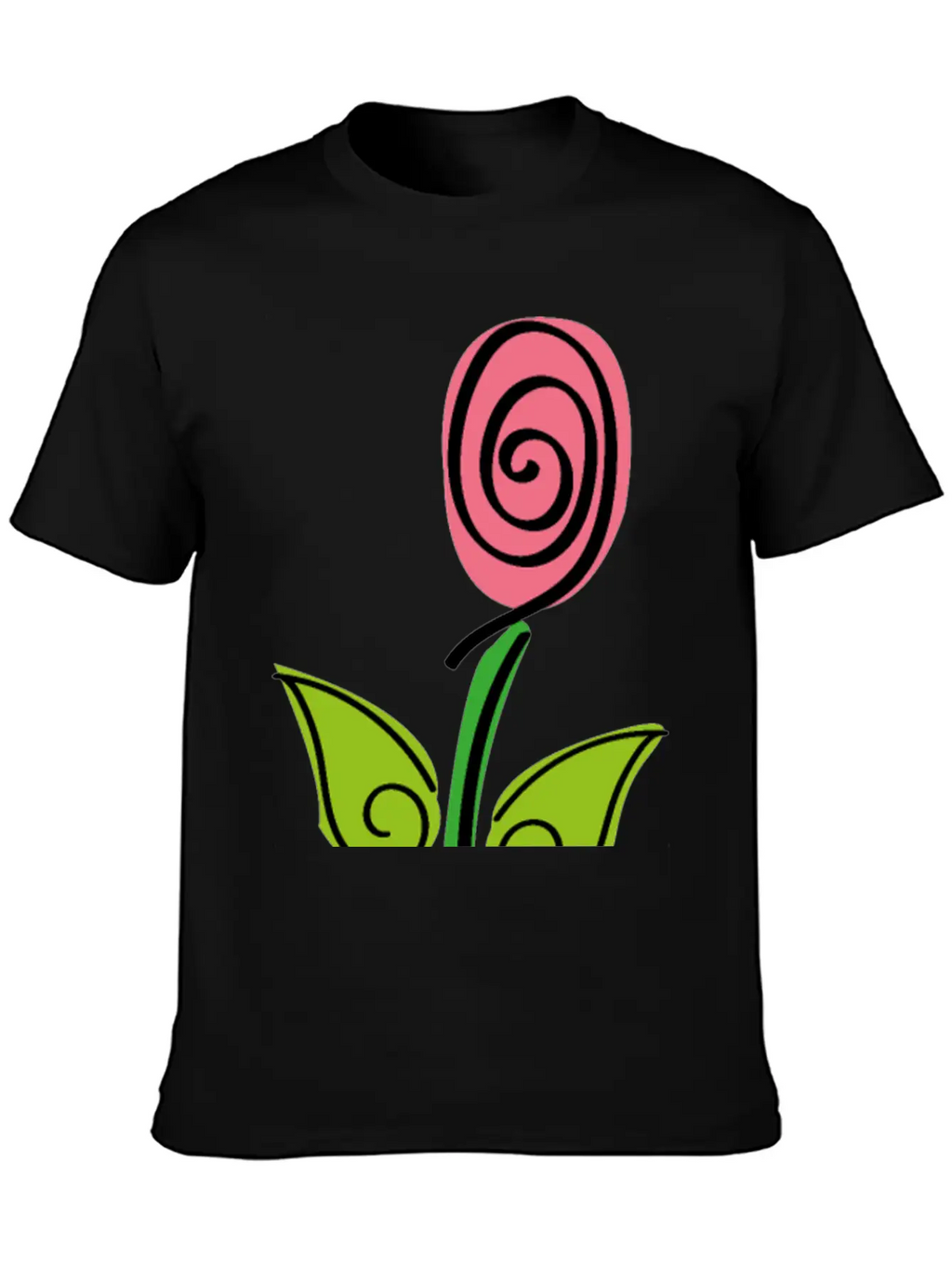 Pink Rose - Roses Flower Digital Brush Classic Cotton Tee – Unisex Comfort For Any Season
